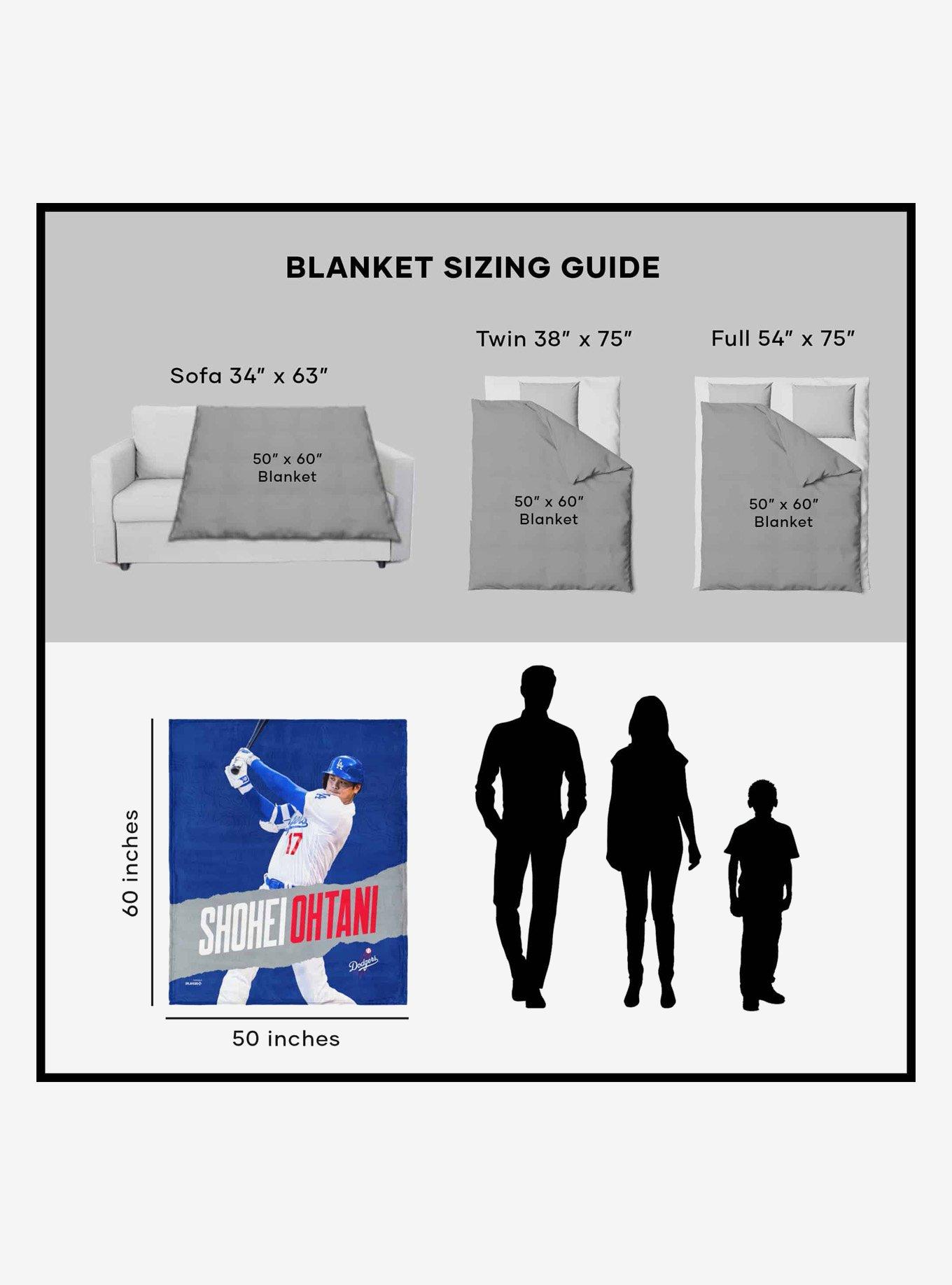 MLB Los Angeles Dodgers Shohei Ohtani Silk Touch Throw Blanket, , alternate