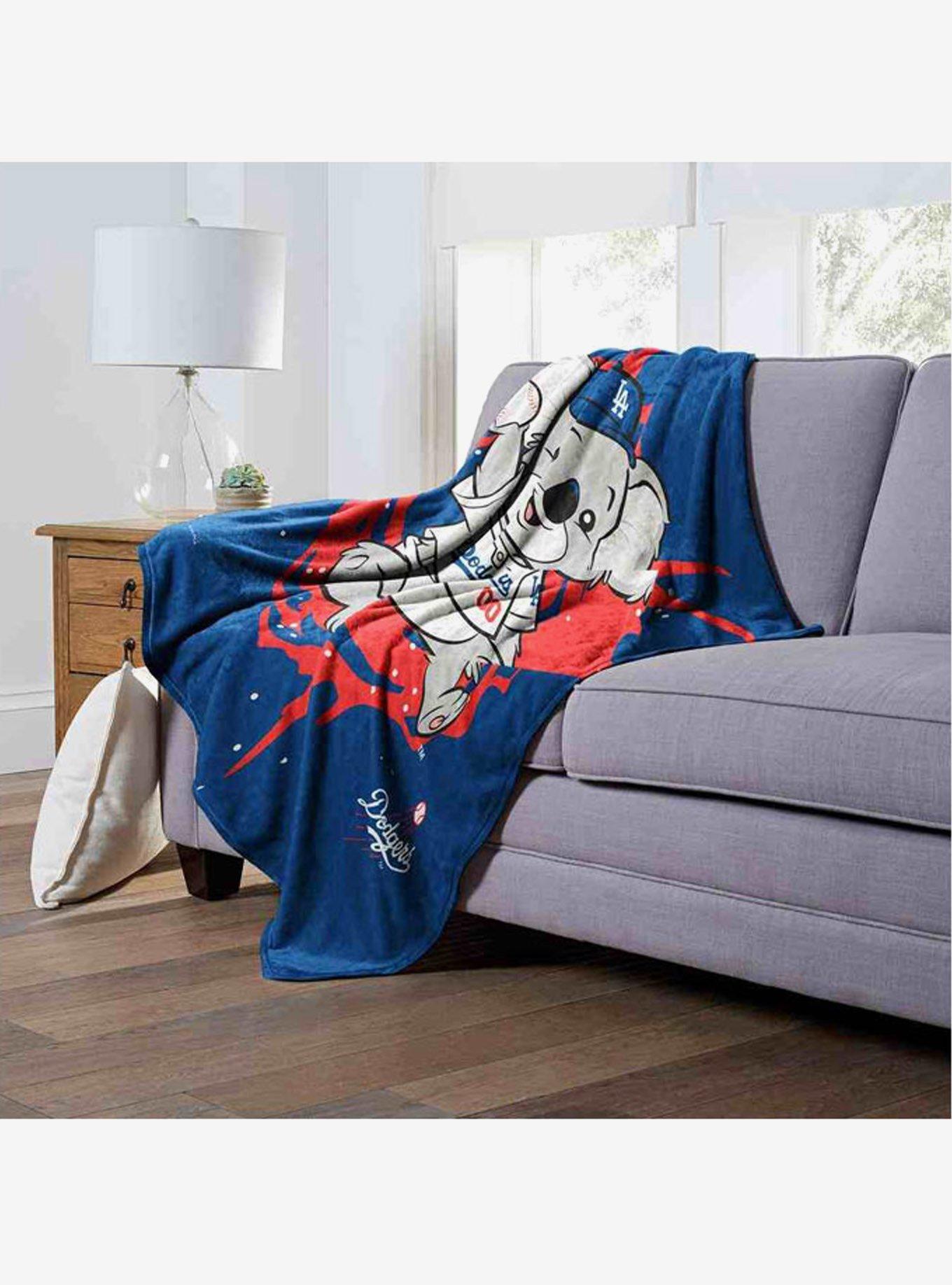 MLB Los Angeles Dodgers Mascot Silk Touch Throw Blanket, , alternate