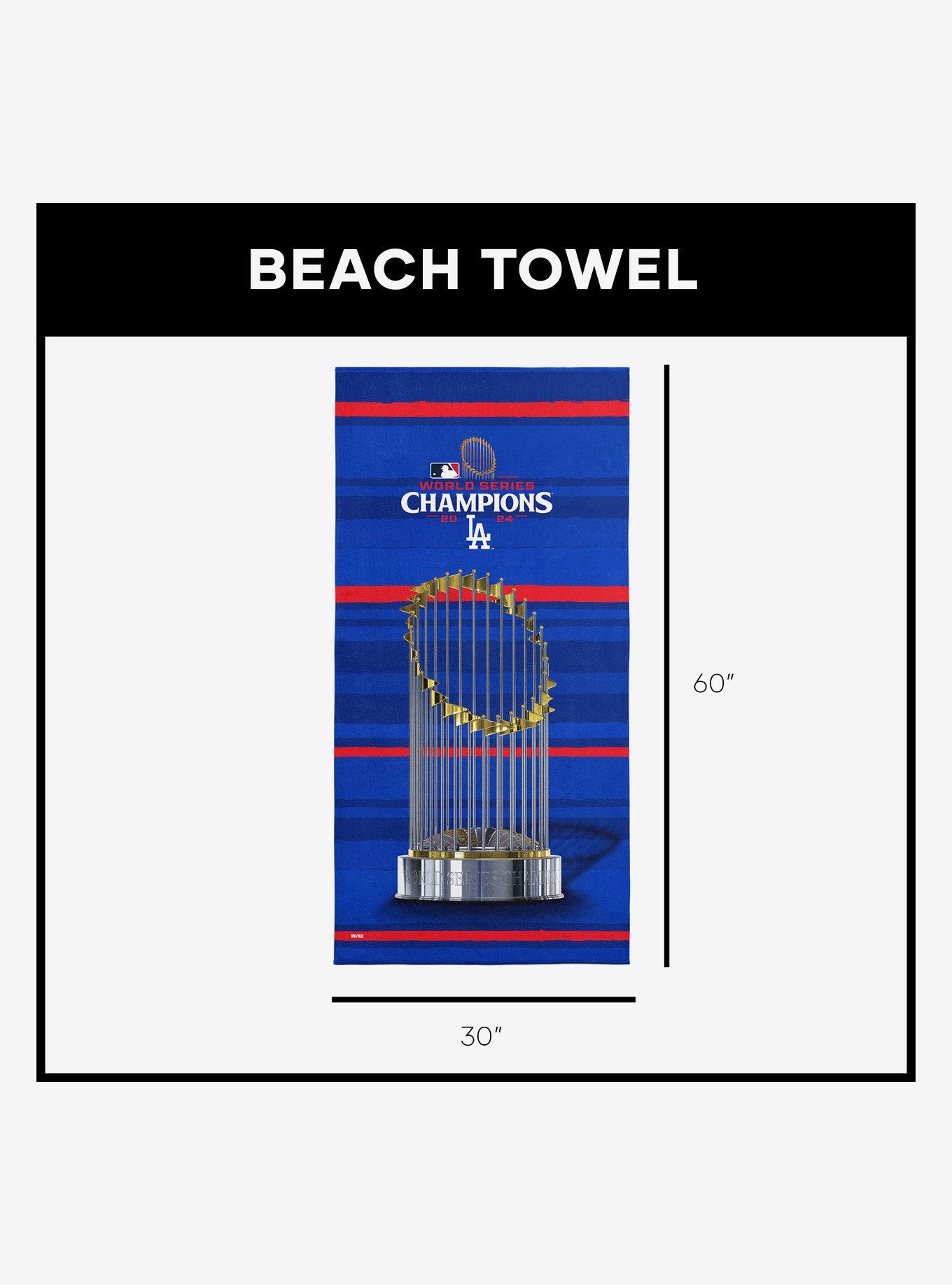 MLB World Series Champs 2024 Los Angeles Dodgers Beach Towel, , alternate