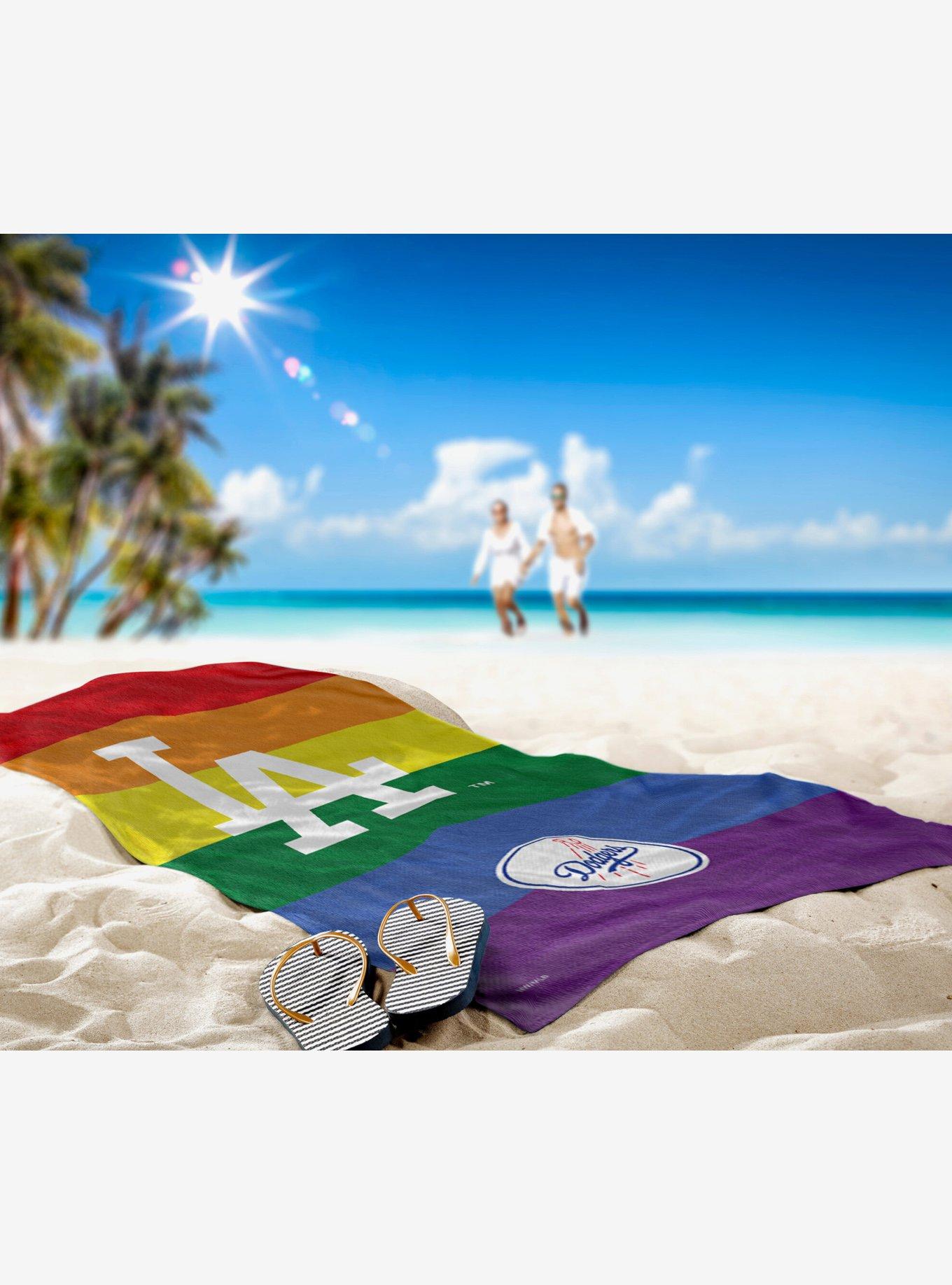 MLB Los Angeles Dodgers Pride Series Beach Towel, , hi-res