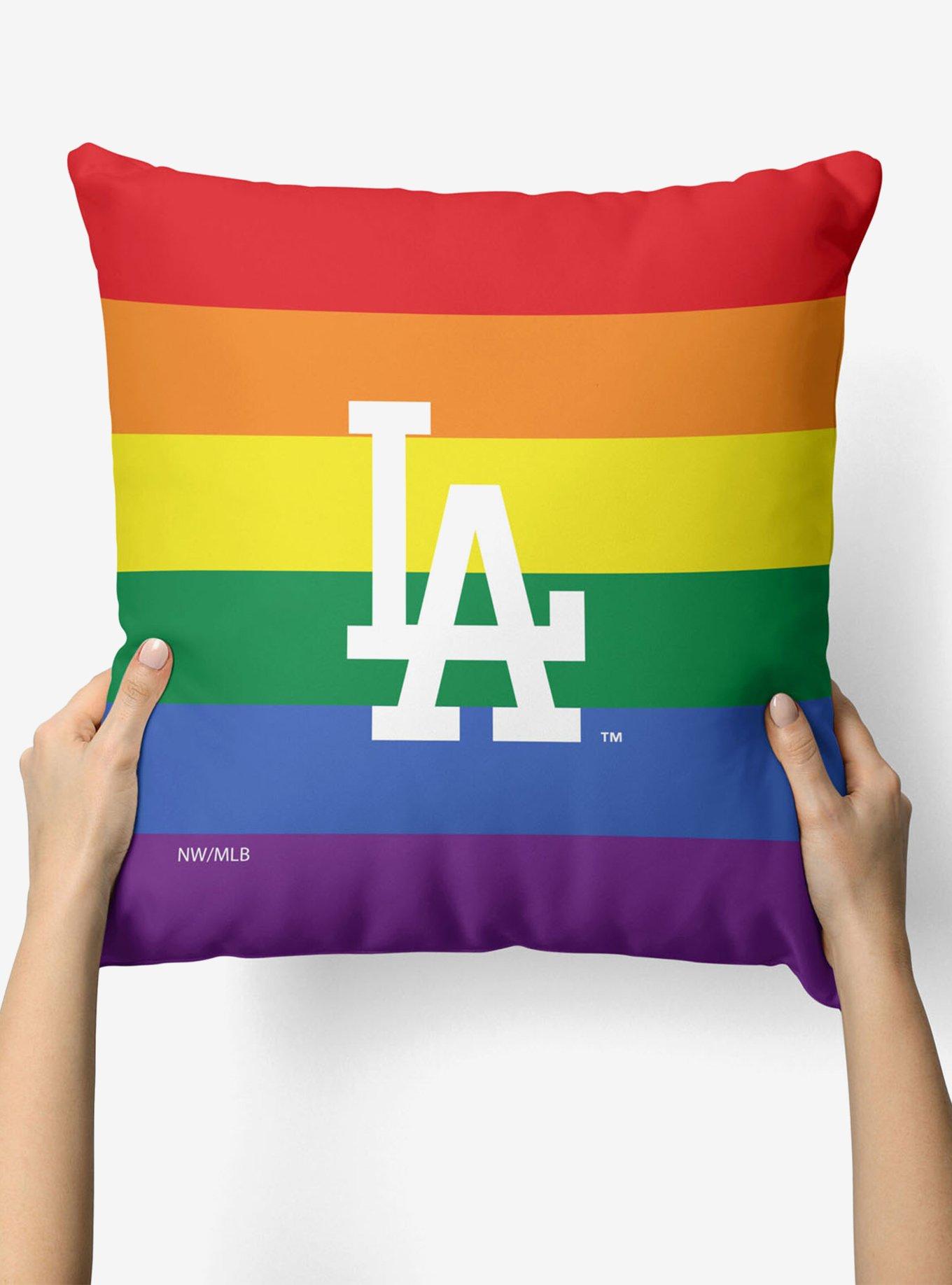 MLB Los Angeles Dodgers Pride Series Throw Pillow, , alternate