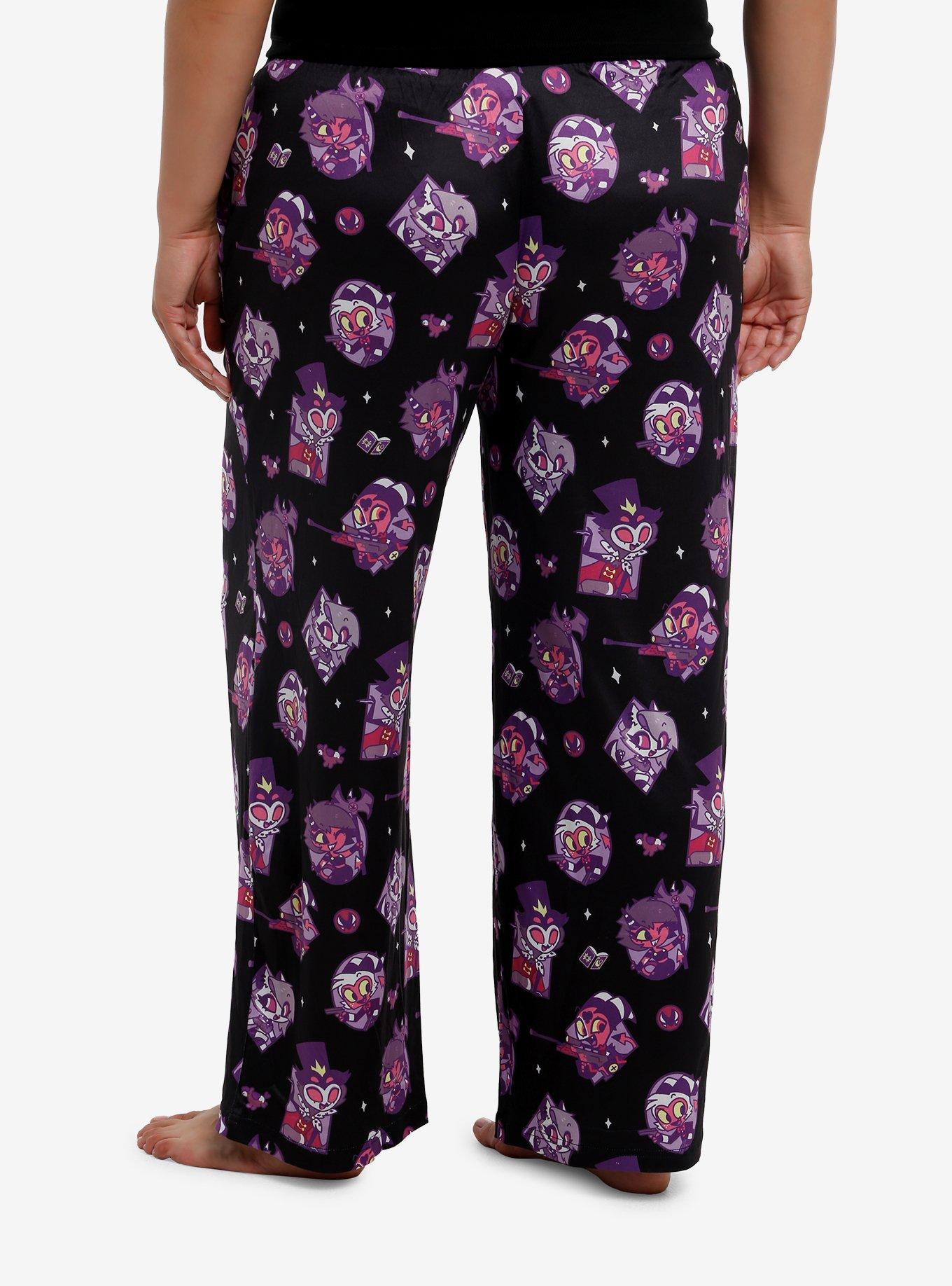 Helluva Boss Chibi Characters Pajama Pants Plus Size, , hi-res