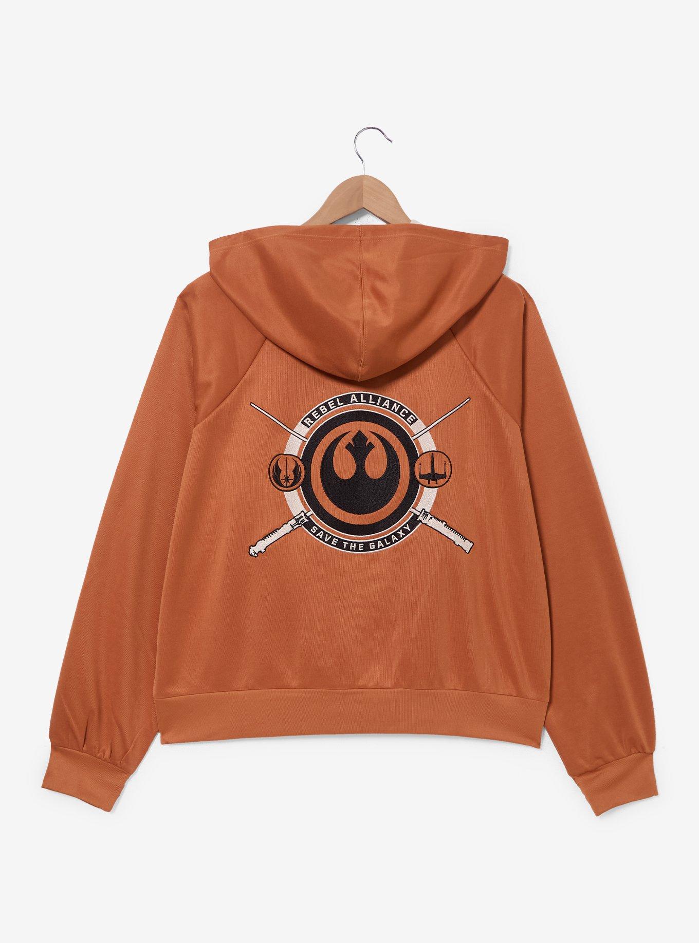 Star Wars Rebel Alliance Women's Plus Size Active Quarter Zip Hoodie &mdash; BoxLunch Exclusive, , hi-res