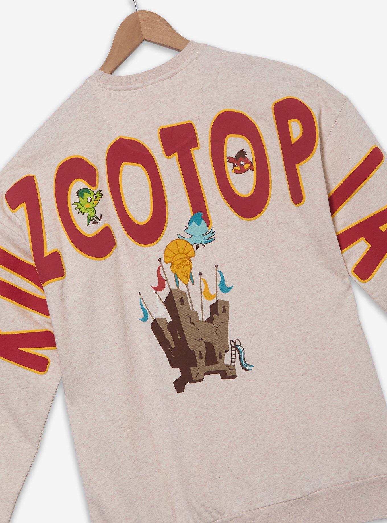 Disney The Emperor's New Groove Kuzcotopia Embroidered Crewneck - BoxLunch Exclusive, CREAM, alternate