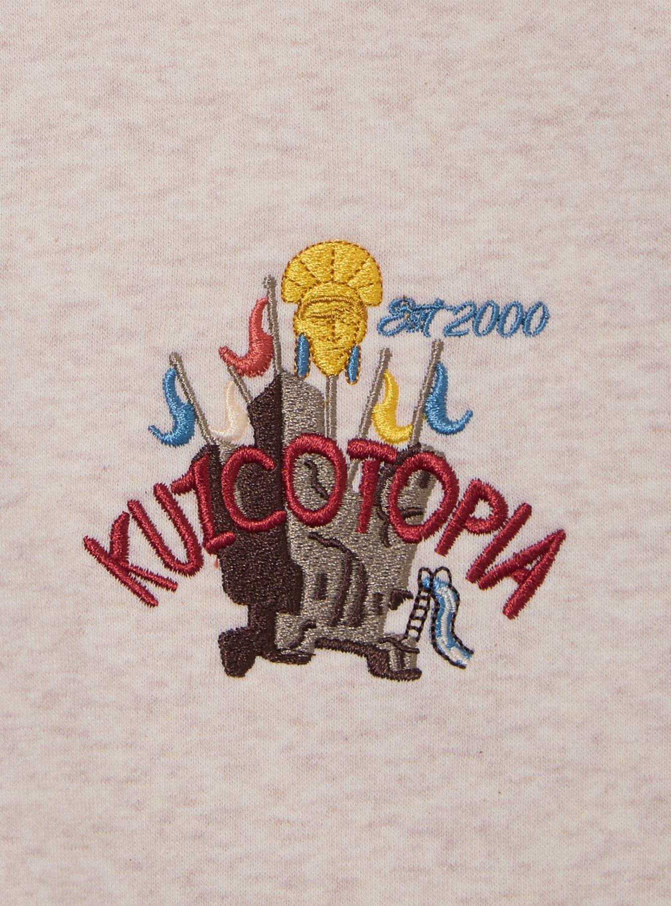 Disney The Emperor's New Groove Kuzcotopia Embroidered Crewneck - BoxLunch Exclusive, CREAM, alternate