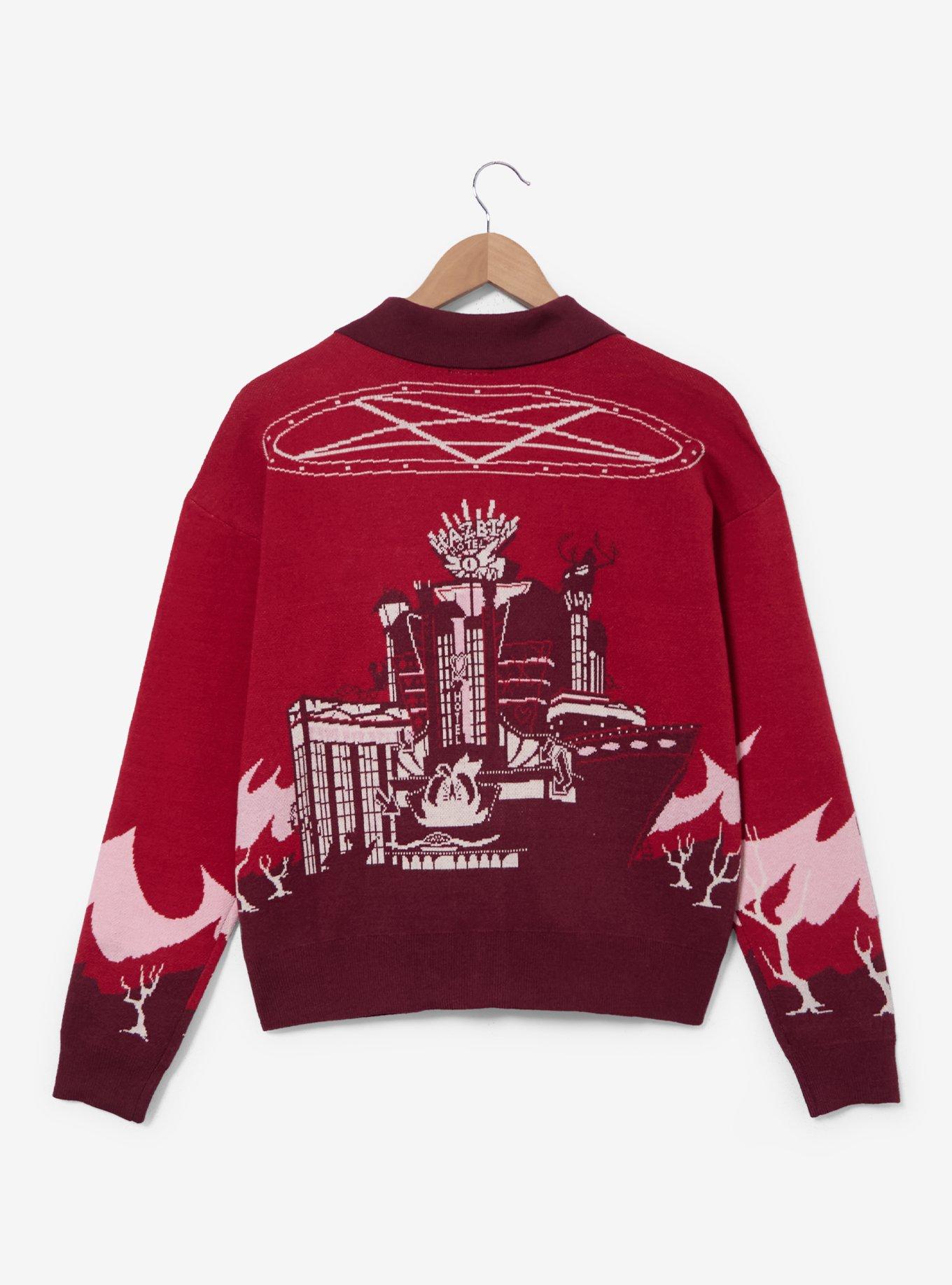 Hazbin Hotel Silhouettes Red Women's Cardigan — BoxLunch Exclusive, , hi-res