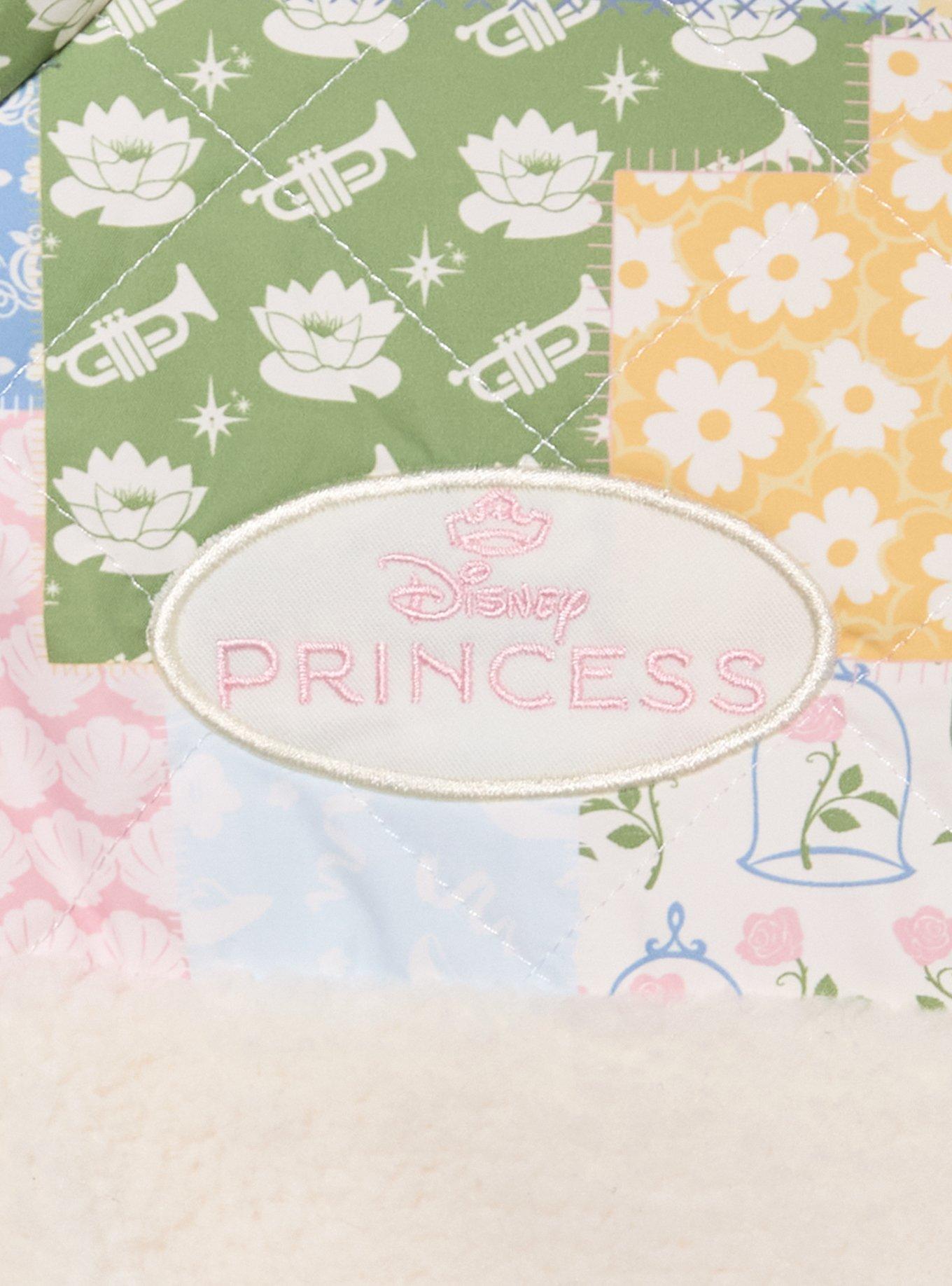 Disney Princess Patchwork Sherpa Quarter Zip Crewneck - BoxLunch Exclusive, MULTI, alternate