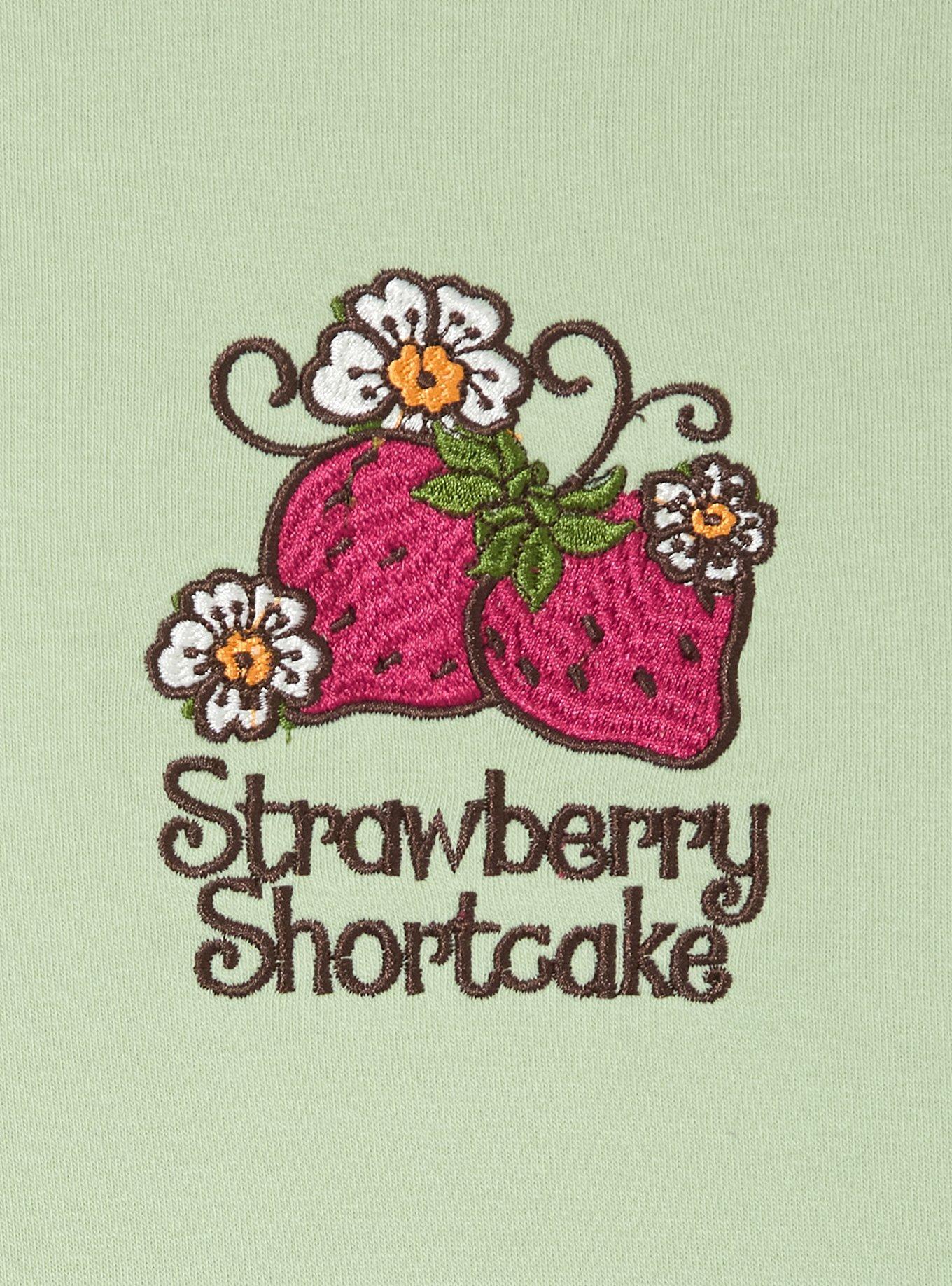 Strawberry Shortcake Strawberries Crewneck &mdash; BoxLunch Exclusive, GREEN, alternate