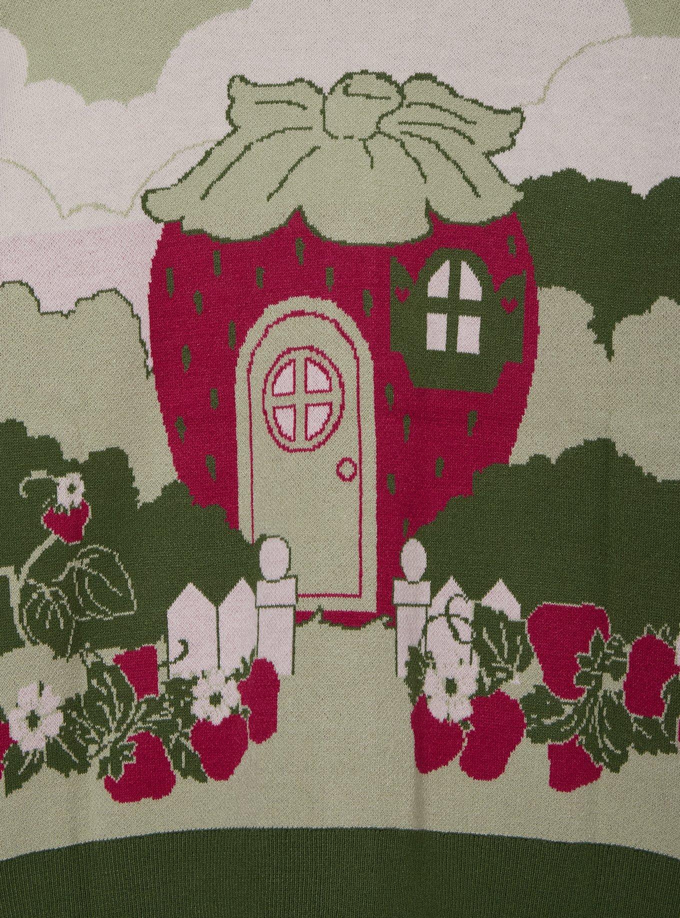 Strawberry Shortcake Custard & Strawberry Scenic Women's Cardigan - BoxLunch Exclusive, MULTI, alternate