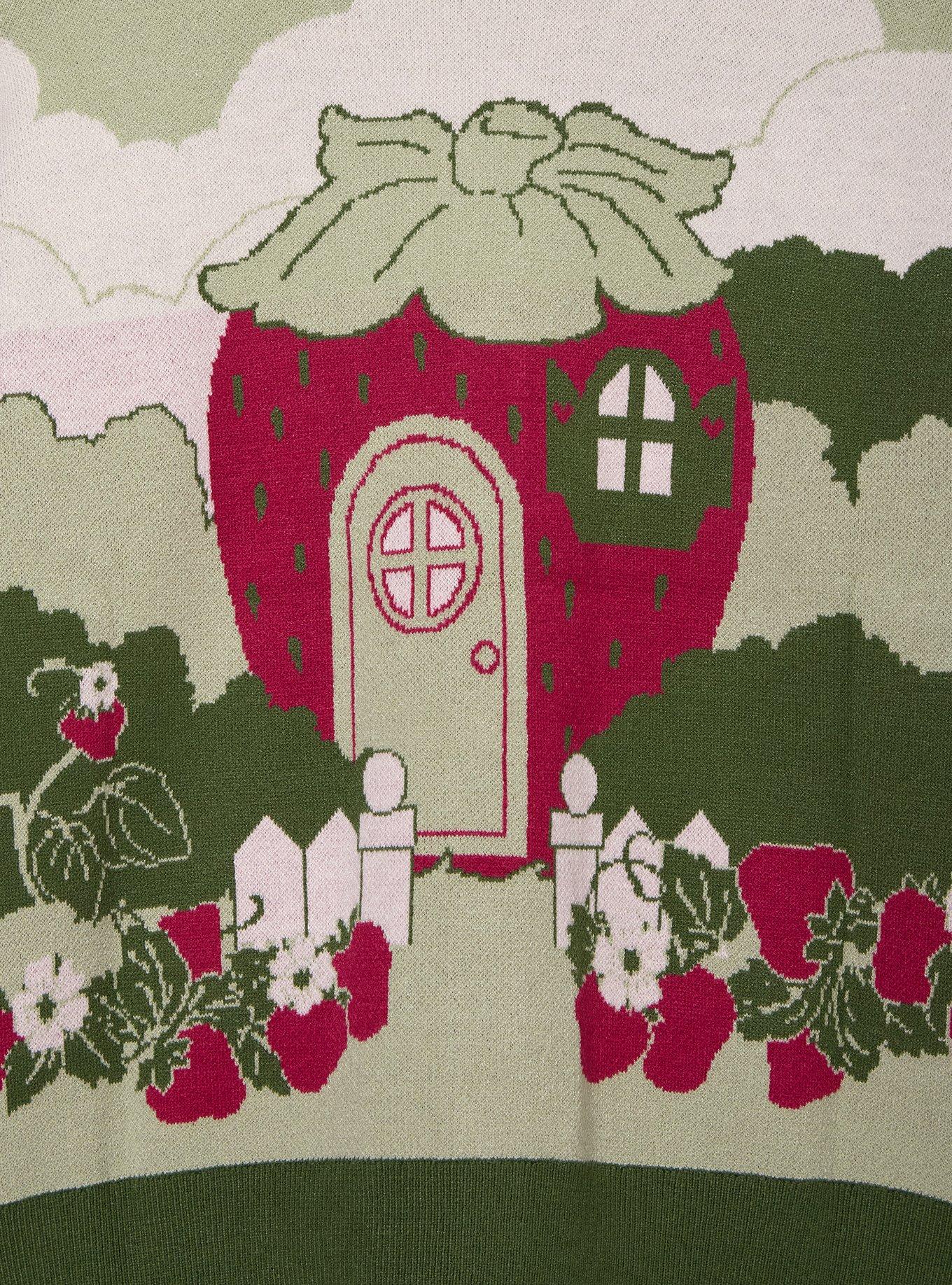 Strawberry Shortcake Custard & Strawberry Scenic Women's Cardigan - BoxLunch Exclusive, MULTI, alternate