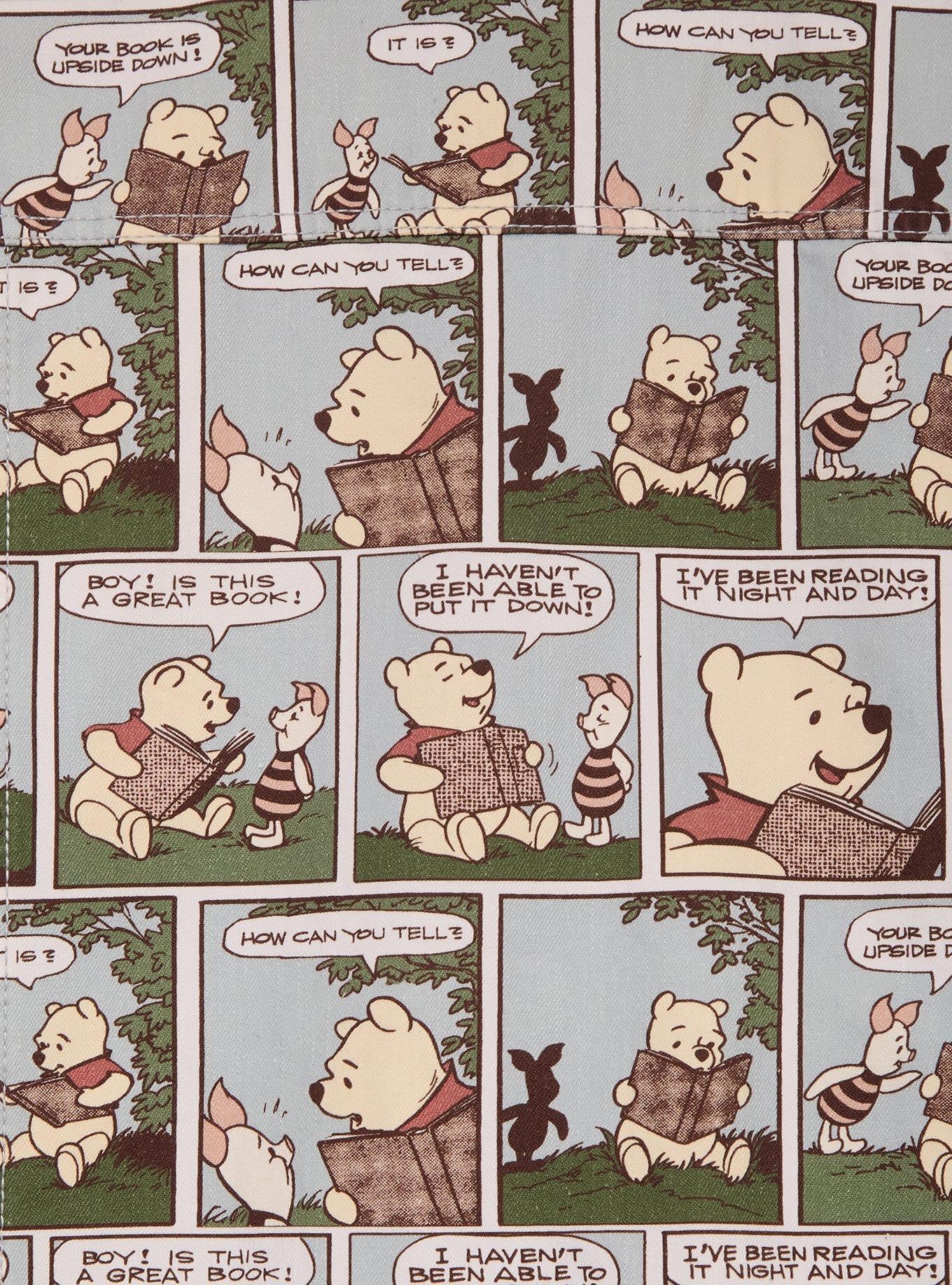 Disney Winnie The Pooh Comic Panels Allover Print Denim Jacket - BoxLunch Exclusive, DENIM, alternate