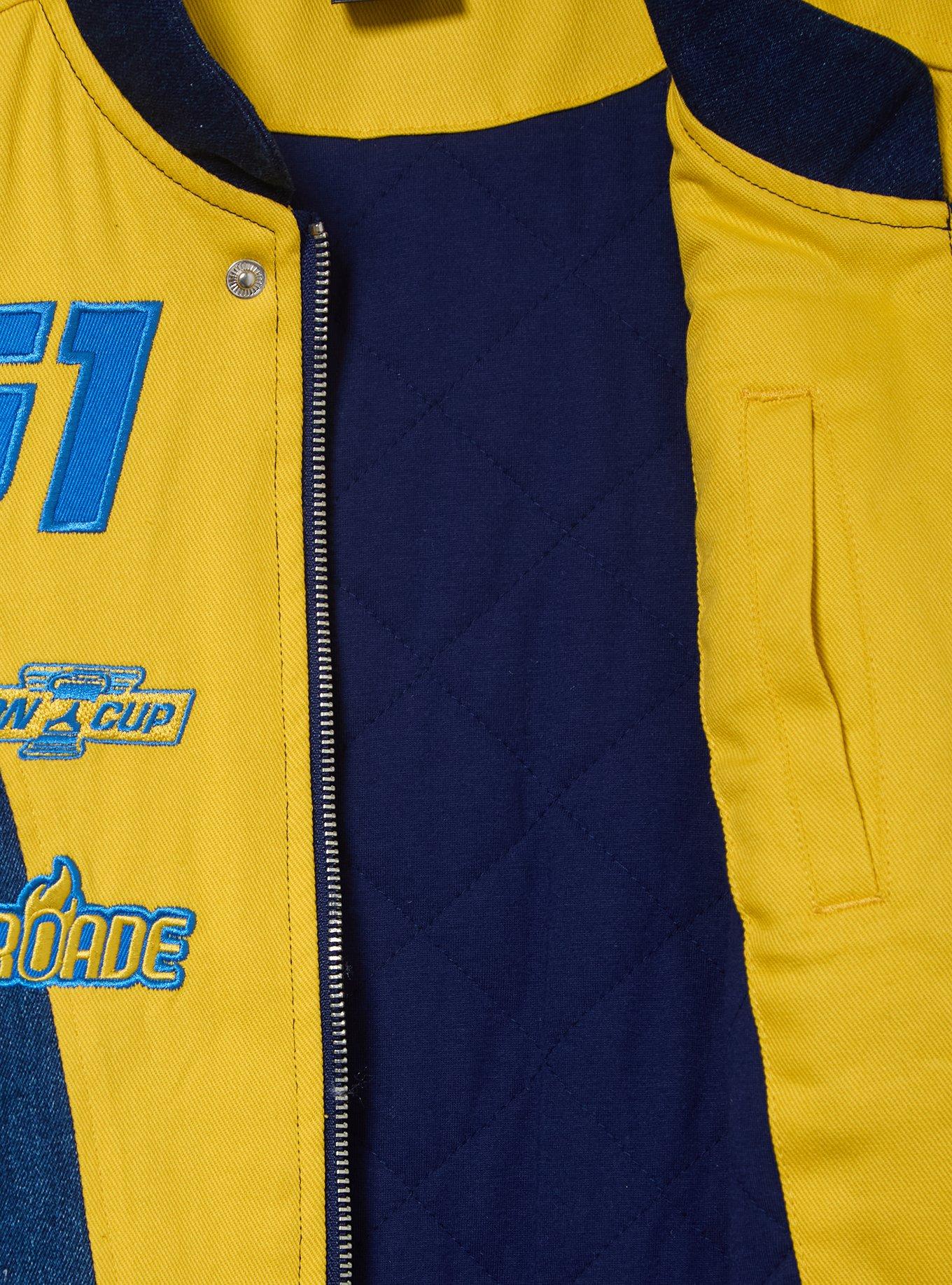 Disney Pixar Cars 3 Cruz Ramirez Women's Plus Size Cropped Denim Moto Jacket - BoxLunch Exclusive, DENIM, alternate