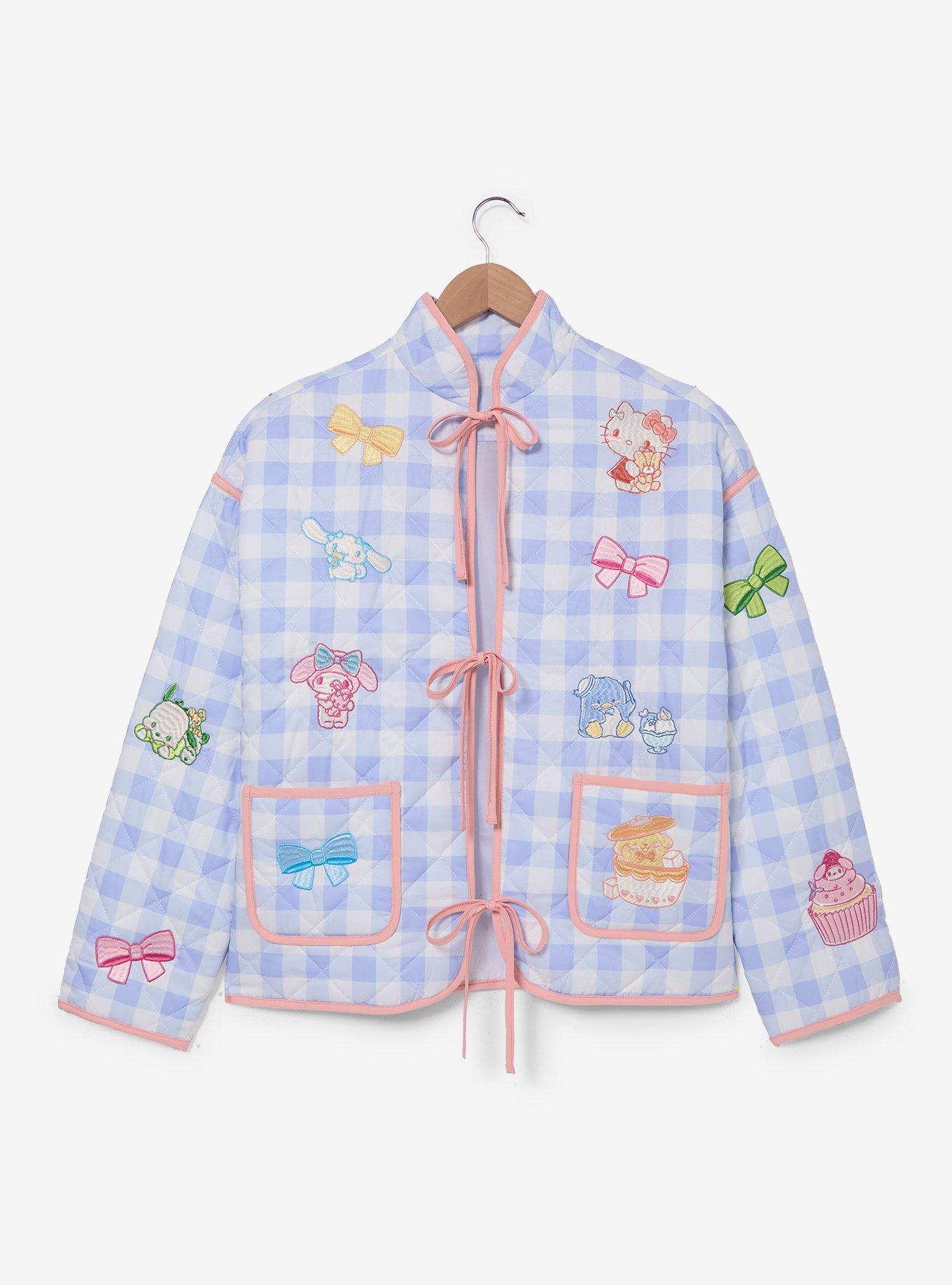 Sanrio Hello Kitty and Friends Gingham Quilted Women's Jacket - BoxLunch Exclusive, , hi-res