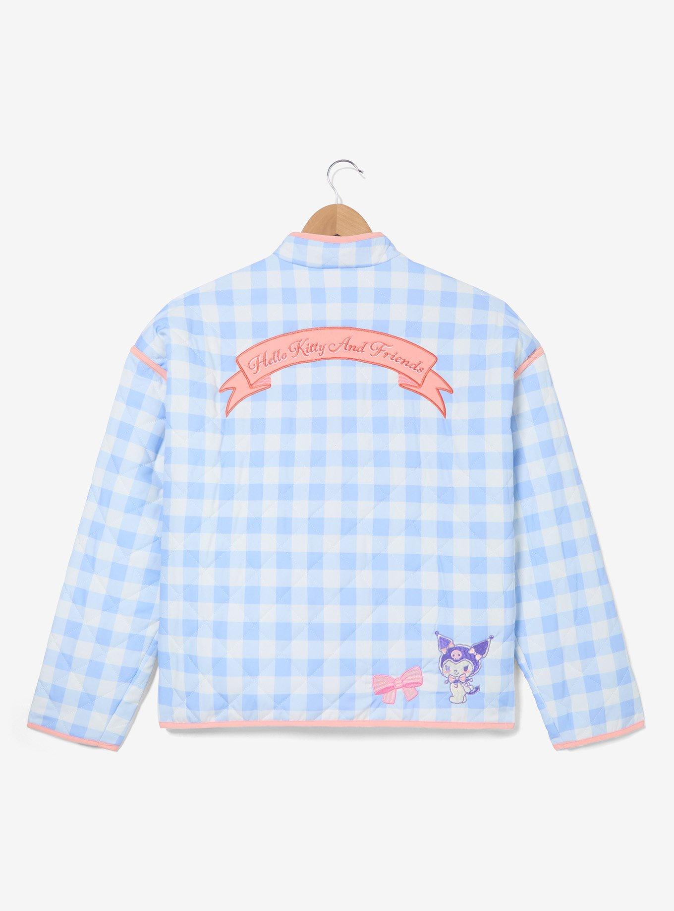 Sanrio Hello Kitty and Friends Gingham Quilted Women's Plus Size Jacket - BoxLunch Exclusive, , hi-res
