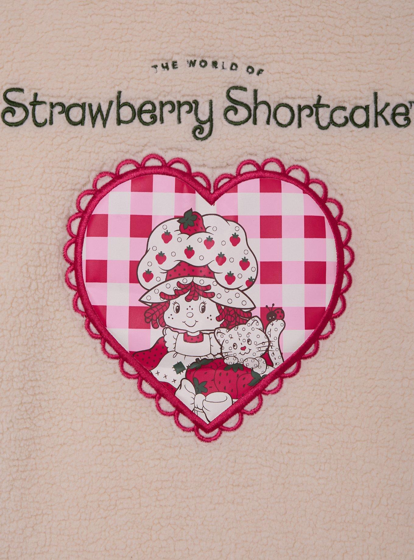 Strawberry Shortcake Embroidered Berries Women's Plus Sherpa Jacket - BoxLunch Exclusive