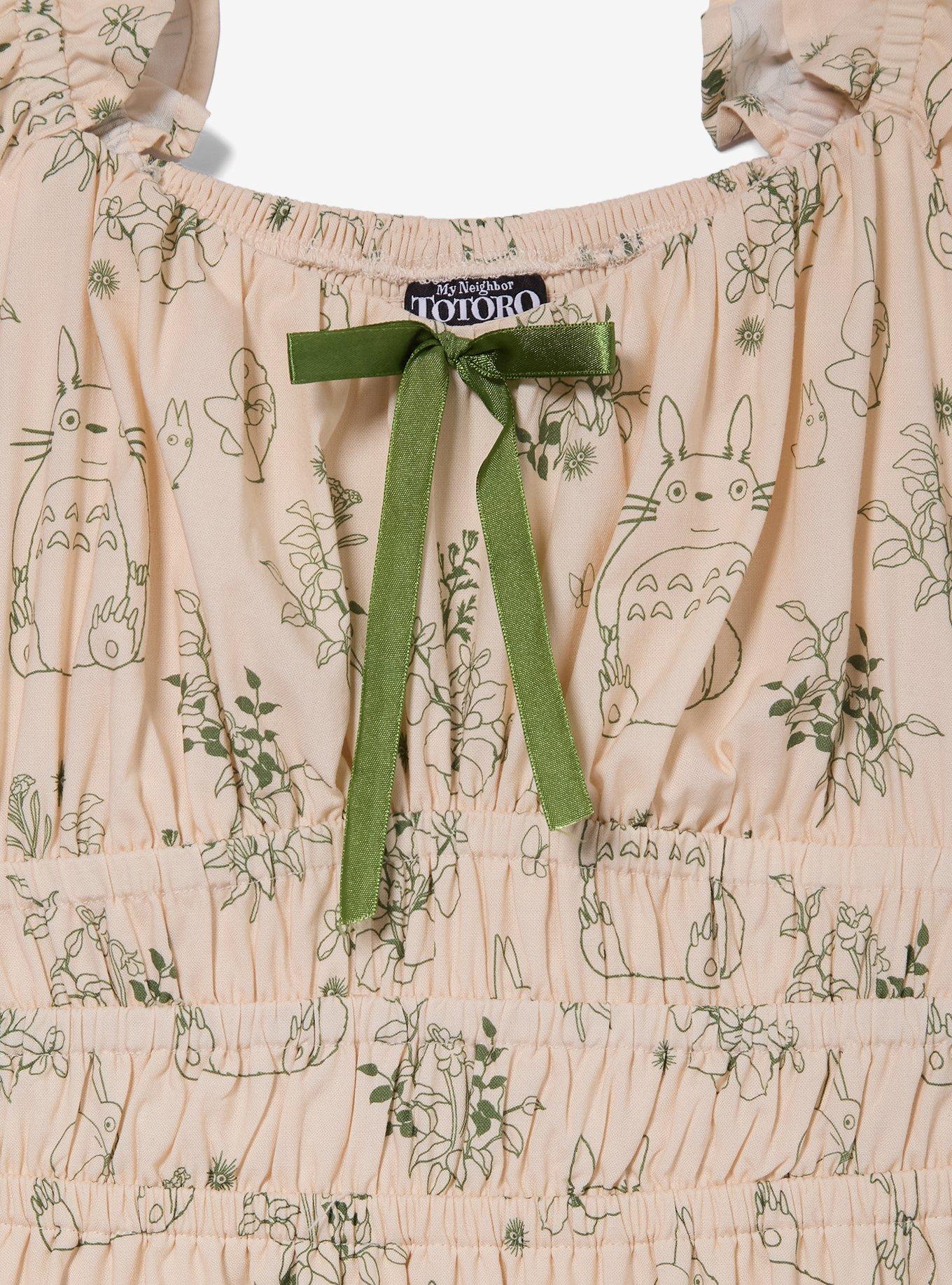Studio Ghibli&reg; My Neighbor Totoro Botanical Allover Print Dress &mdash; BoxLunch Exclusive, CREAM, alternate