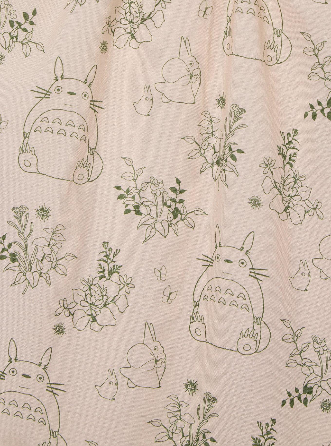 Studio Ghibli&reg; My Neighbor Totoro Botanical Allover Print Dress &mdash; BoxLunch Exclusive, CREAM, alternate