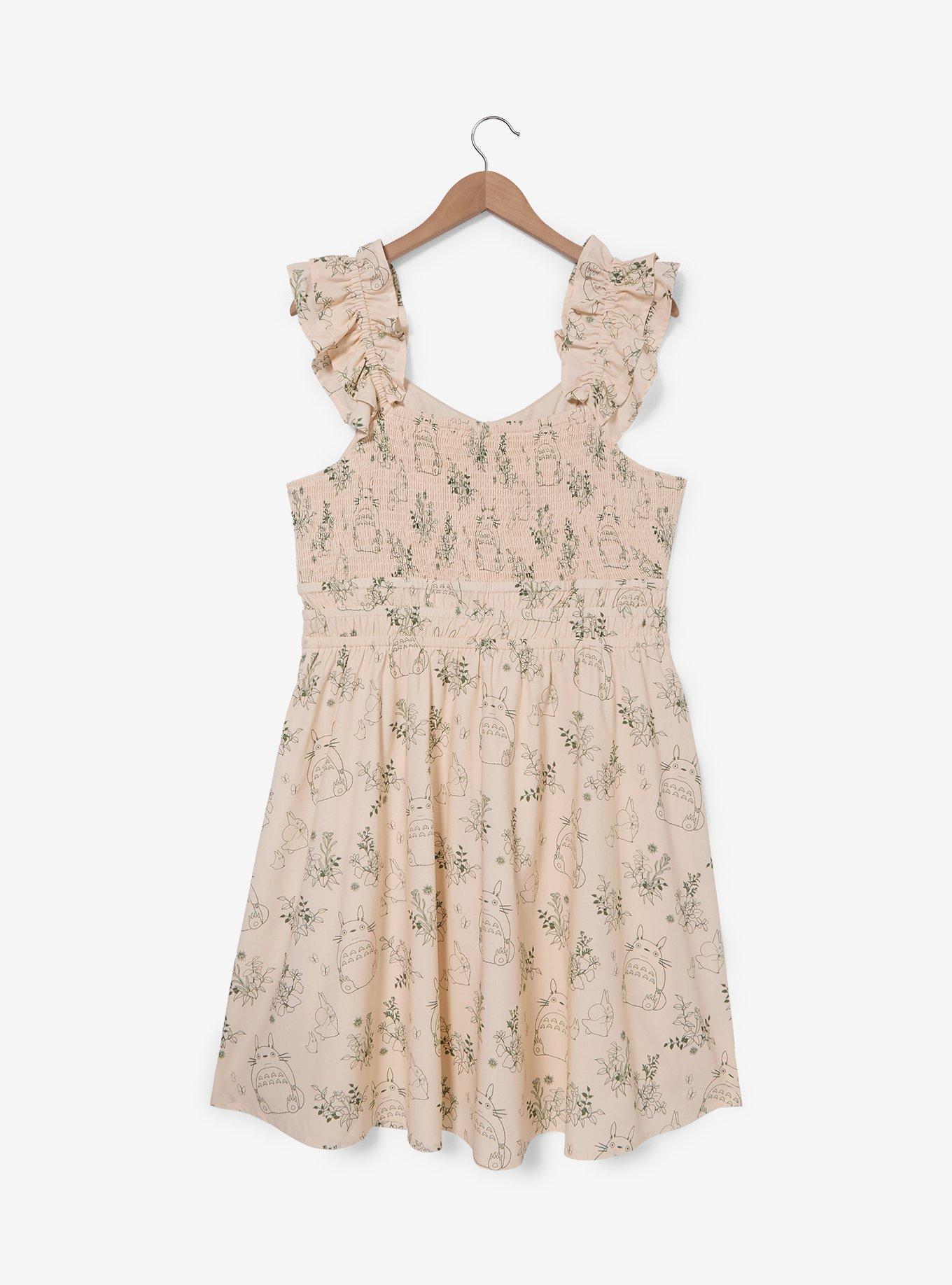 Studio Ghibli&reg; My Neighbor Totoro Botanical Allover Print Plus Size Dress &mdash; BoxLunch Exclusive, , hi-res
