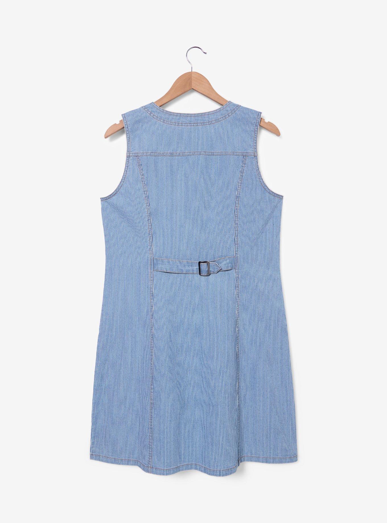 Disney Pixar Up Young Carl & Ellie Denim Dress — BoxLunch Exclusive, , hi-res