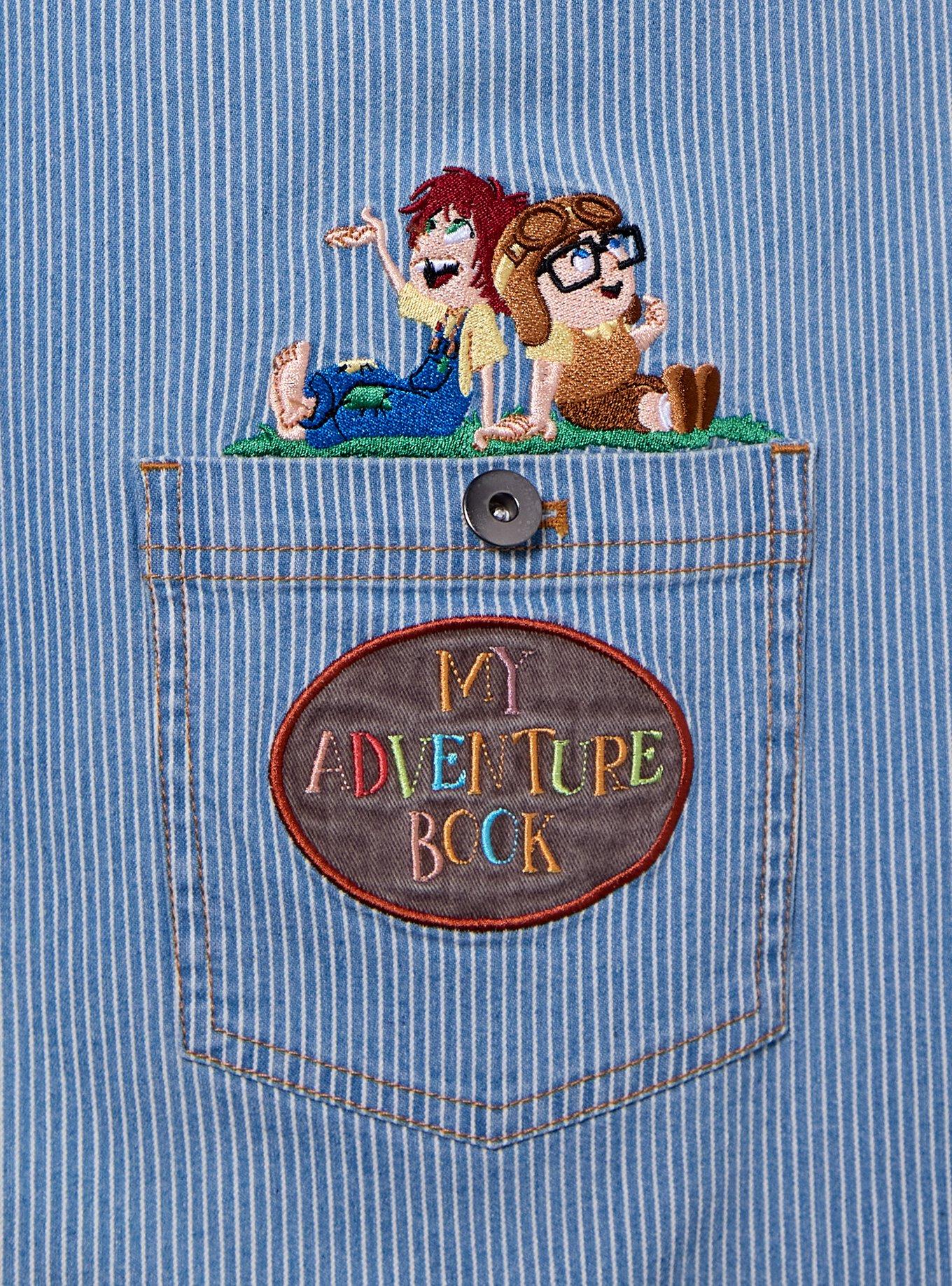 Disney Pixar Up Young Carl & Ellie Denim Dress &mdash; BoxLunch Exclusive, DENIM, alternate