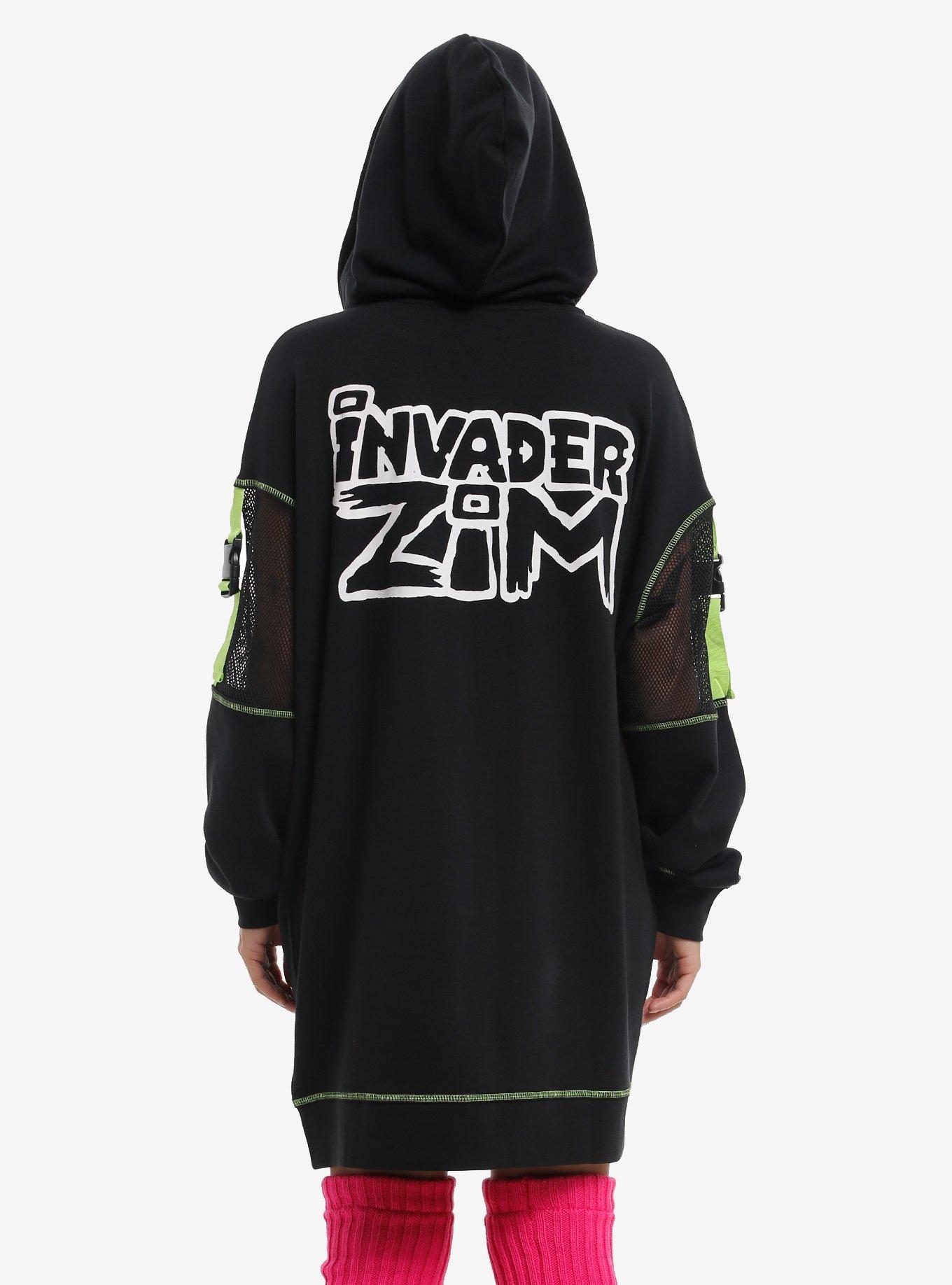 Invader Zim GIR Splatter Girls Hoodie Dress, , hi-res