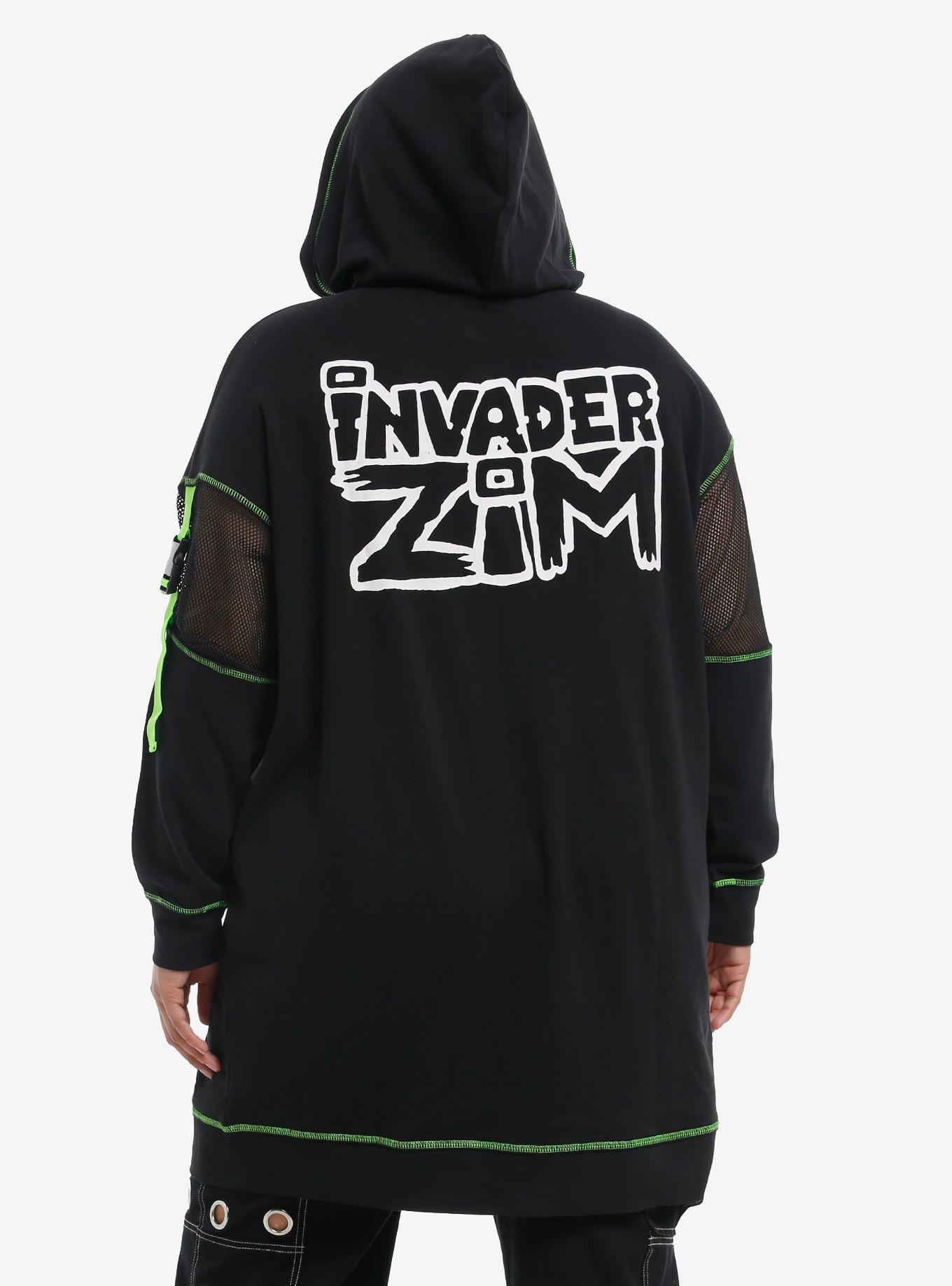 Invader Zim GIR Splatter Girls Hoodie Dress Plus Size, , hi-res