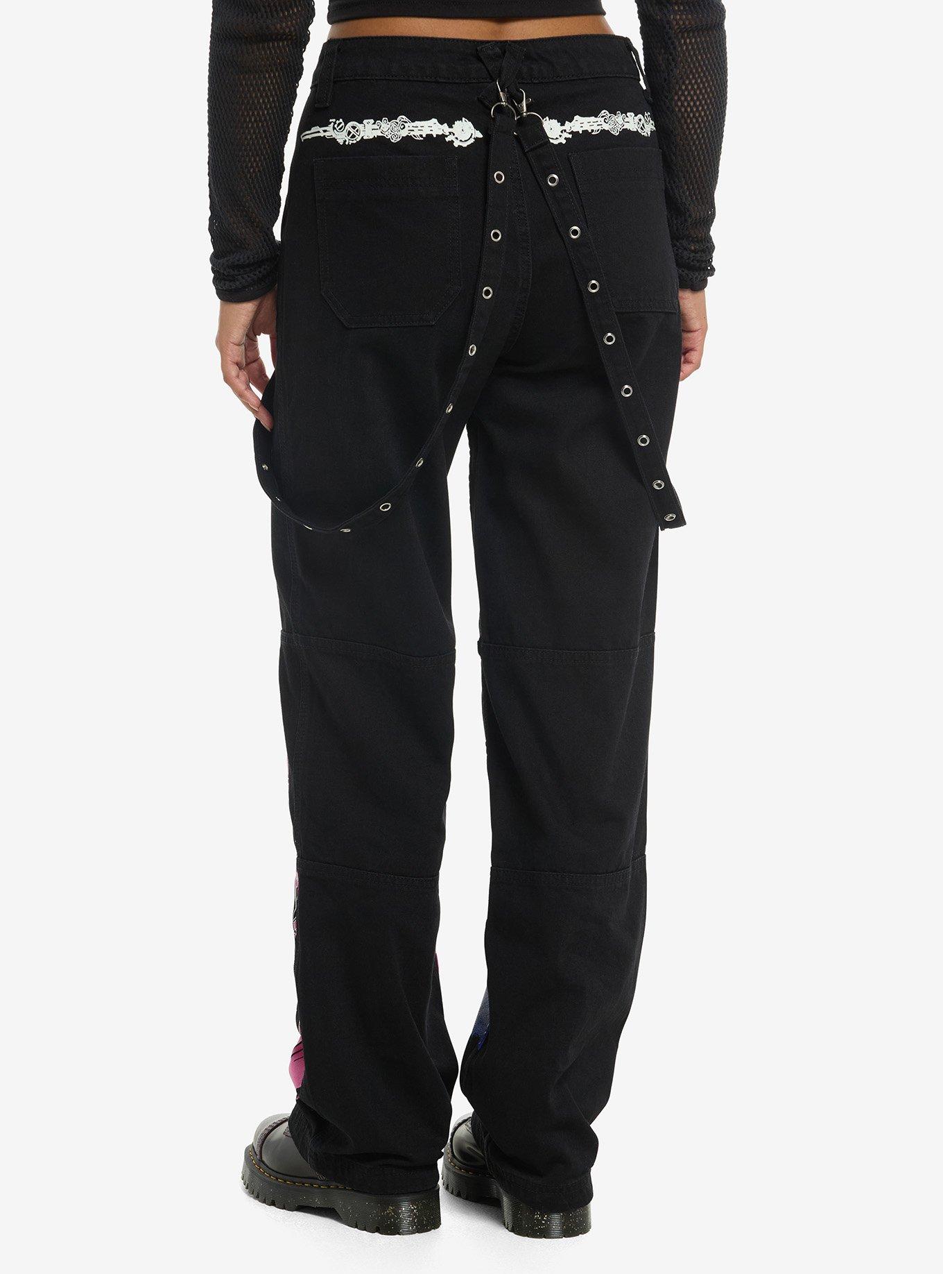 Arcane CaitVi Suspender Wide Leg Jeans, , hi-res