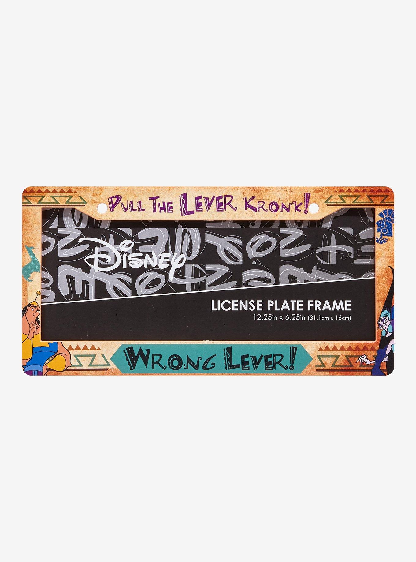 Disney The Emperor's New Groove Wrong Lever License Plate Frame — BoxLunch Exclusive, , hi-res