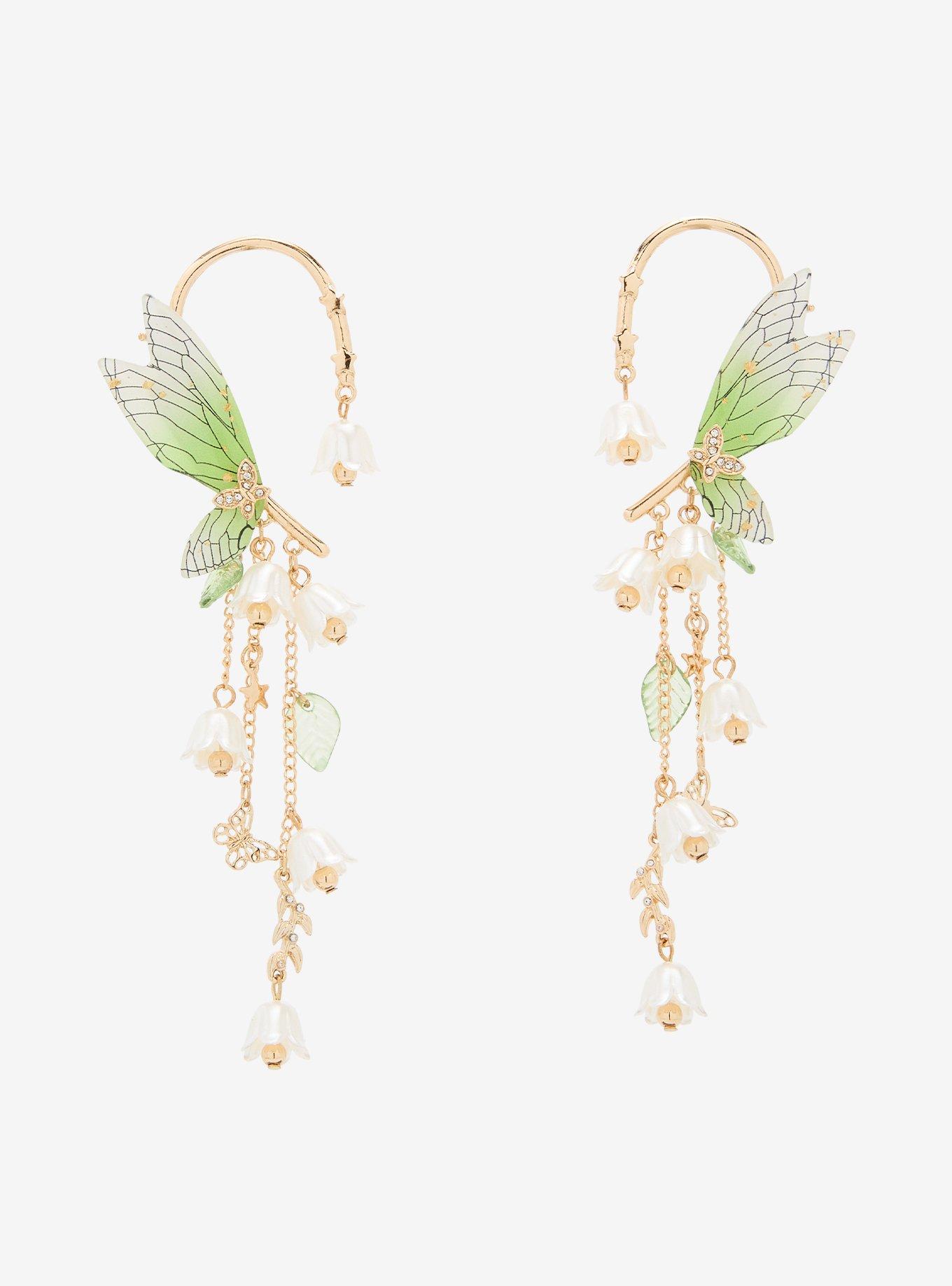 Thorn & Fable Butterfly Wing Ear Cuff Set, , hi-res