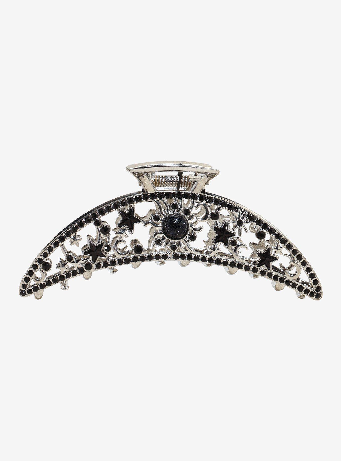 Cosmic Aura Black Celestial Claw Hair Clip, , alternate