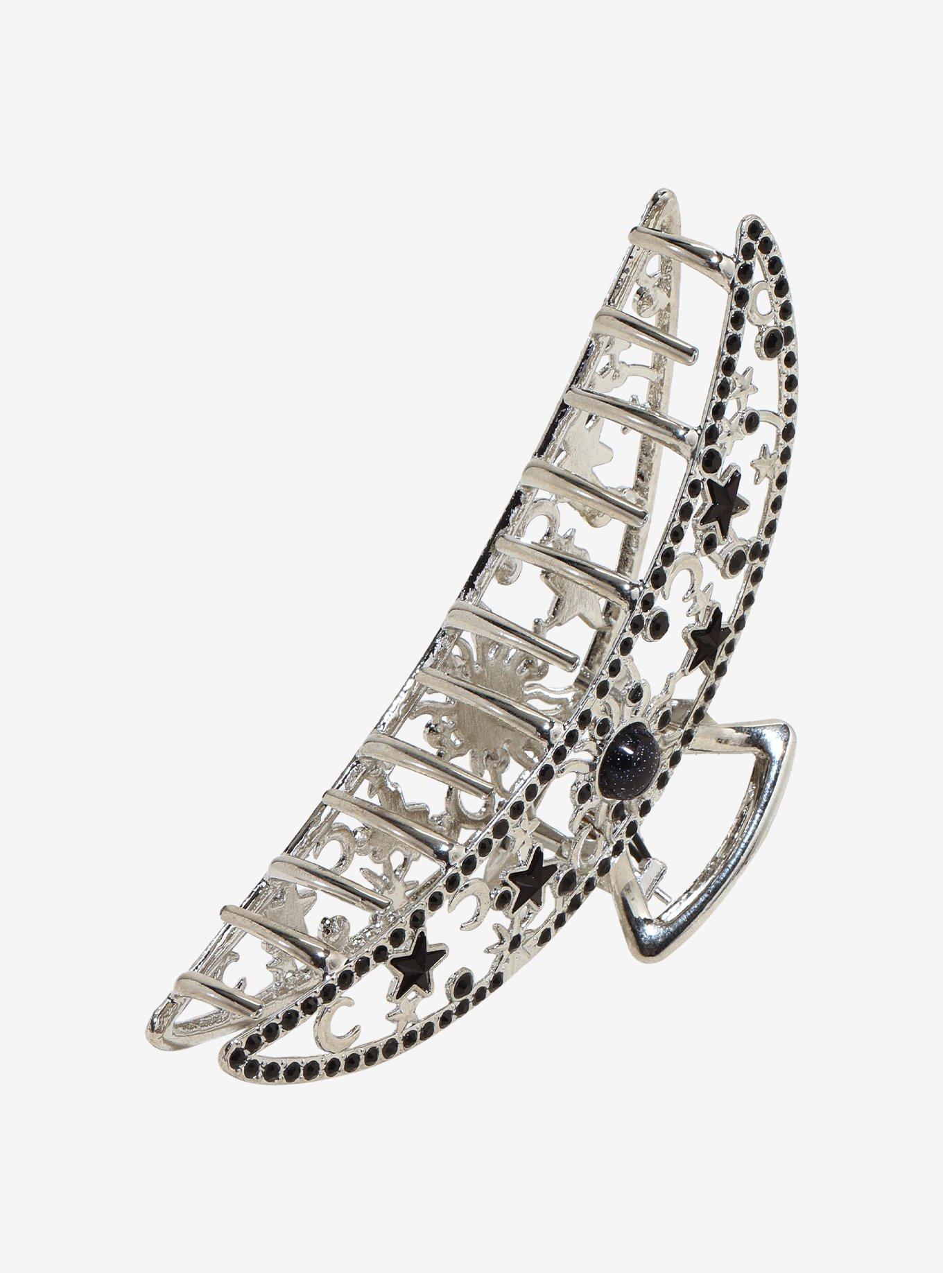 Cosmic Aura Black Celestial Claw Hair Clip, , alternate