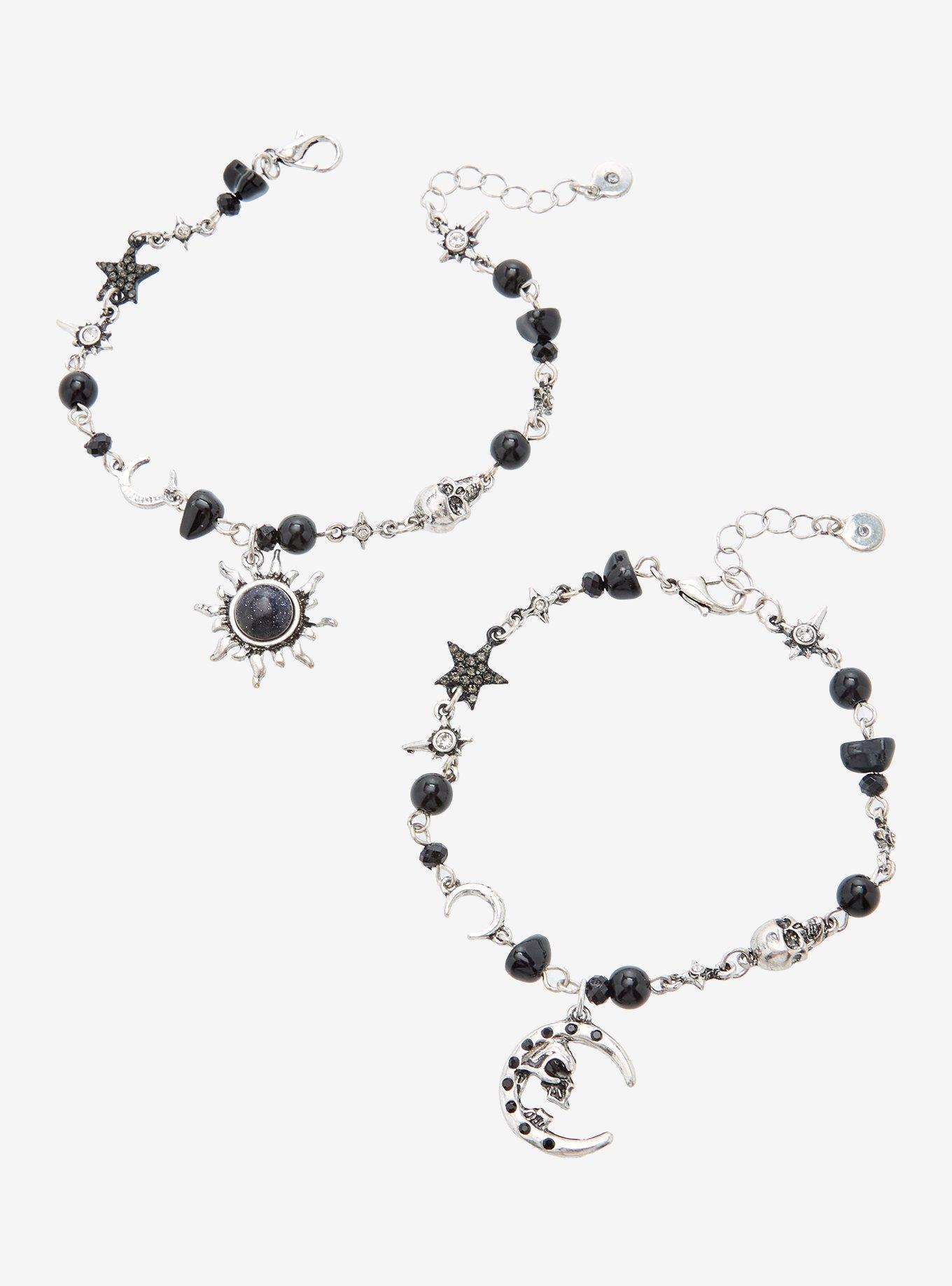 Cosmic Aura Dark Sun & Moon Best Friend Bracelet Set, , hi-res