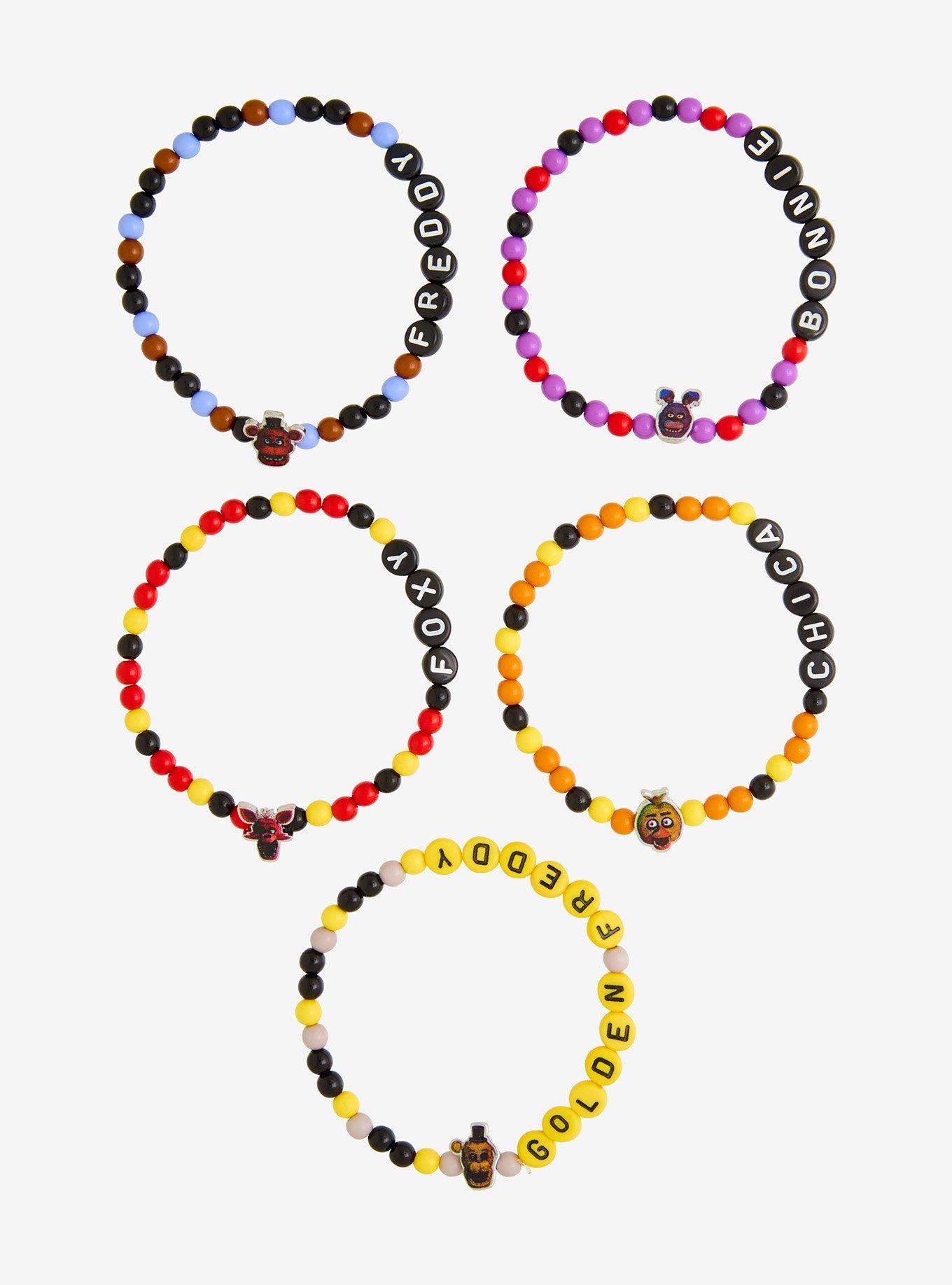 Five Nights At Freddy's Beaded Bracelet Set, , hi-res