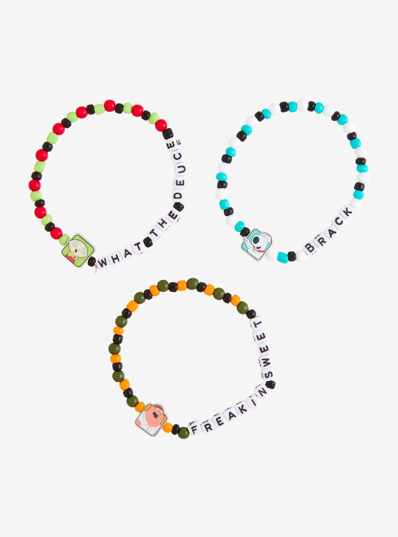 Family Guy Quotes Bead Bracelet Set, , hi-res