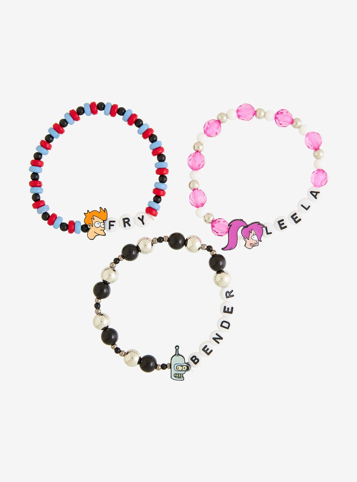 Futurama Trio Bead Bracelet Set, , hi-res