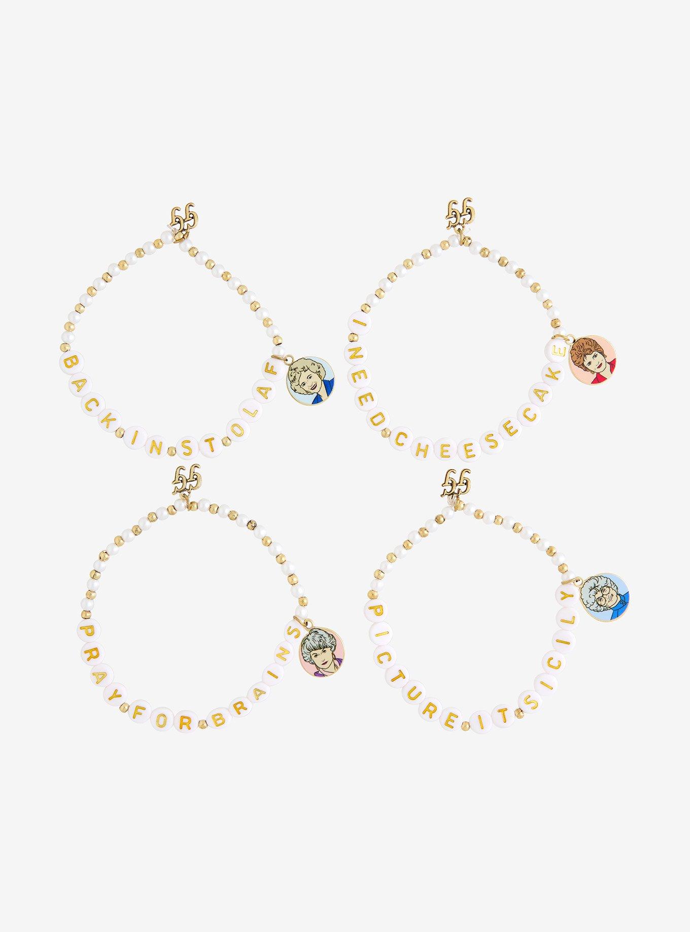 The Golden Girls Quotes Bead Bracelet Set, , hi-res