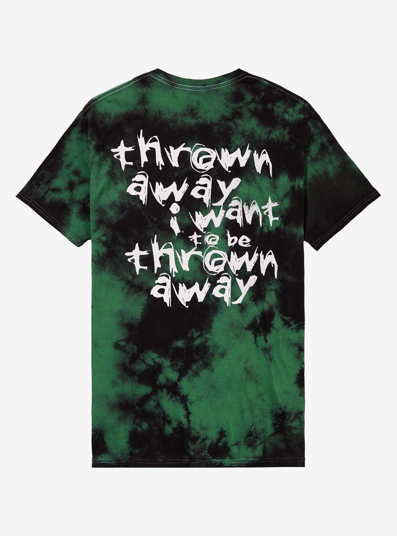 Papa Roach I Can't Control Myself Green & Black Cloud Wash T-Shirt, , hi-res