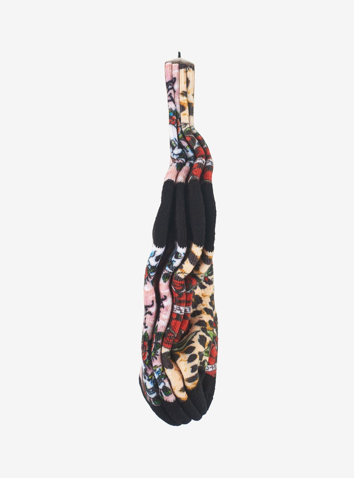 Ed Hardy Ladies 360 Digital Mid Crew 2-Pack Socks, , alternate