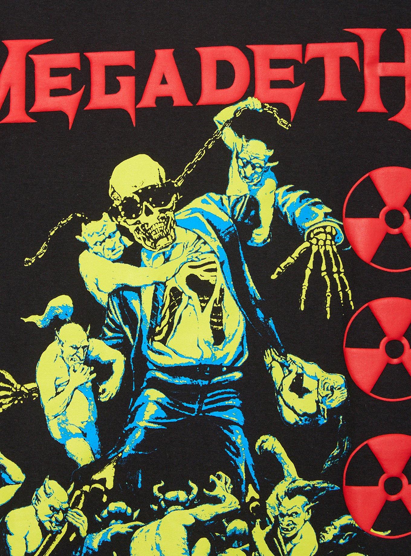 Megadeth Vic Rattlehead Vs. Ghouls Puff Print T-Shirt, , hi-res