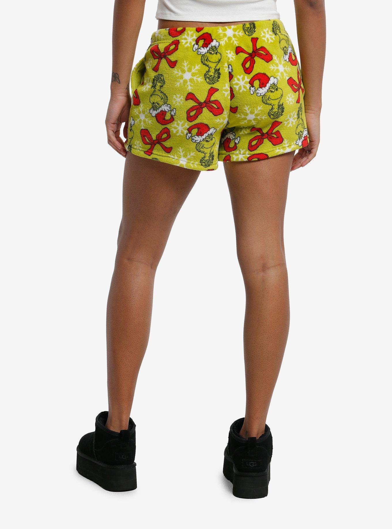 Dr. Seuss How The Grinch Stole Christmas! Plush Girls Lounge Shorts, , hi-res