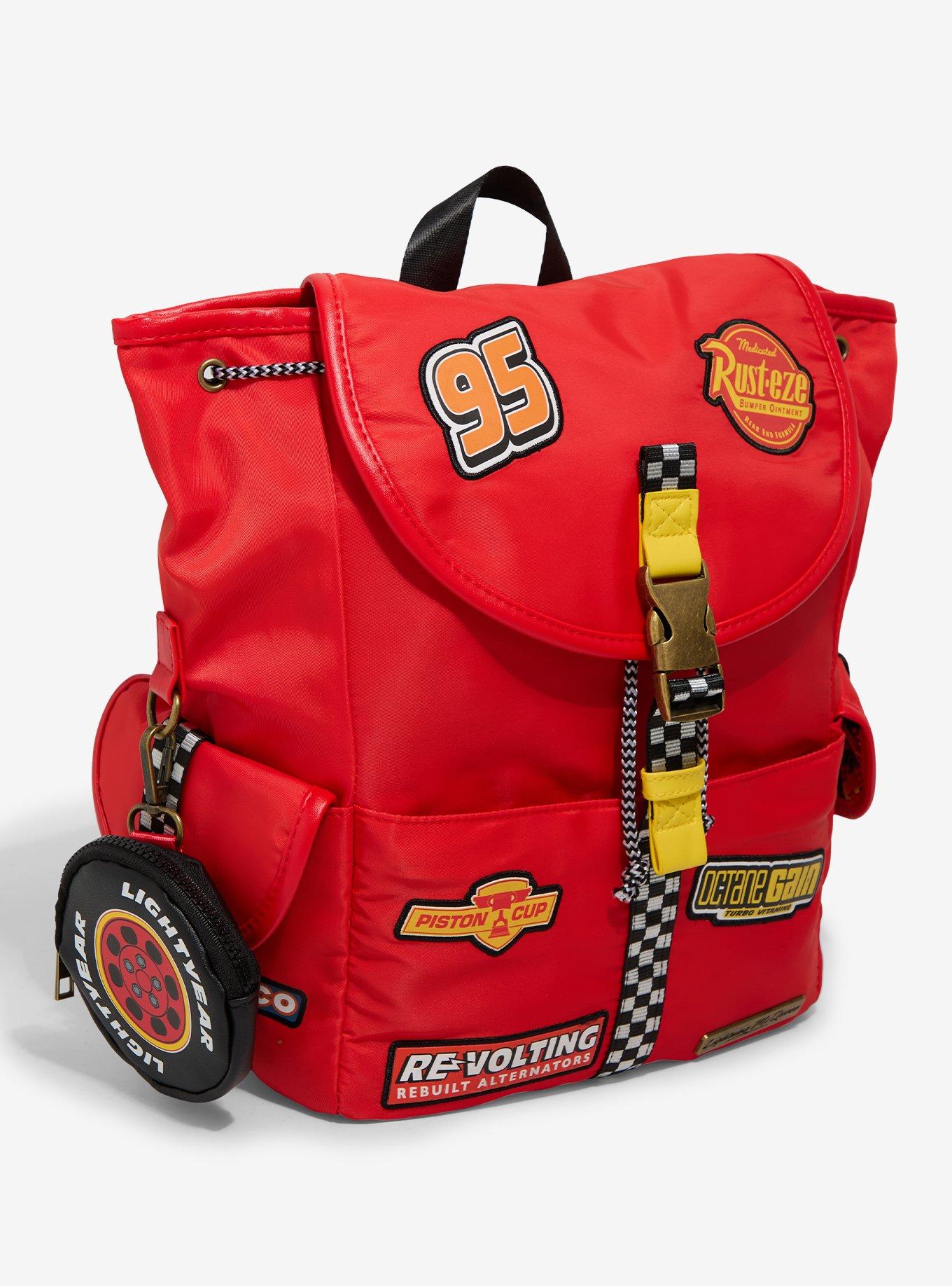 Disney Pixar Cars Lightning McQueen Patches Full-Size Backpack with Coin Purse - BoxLunch Exclusive, , hi-res