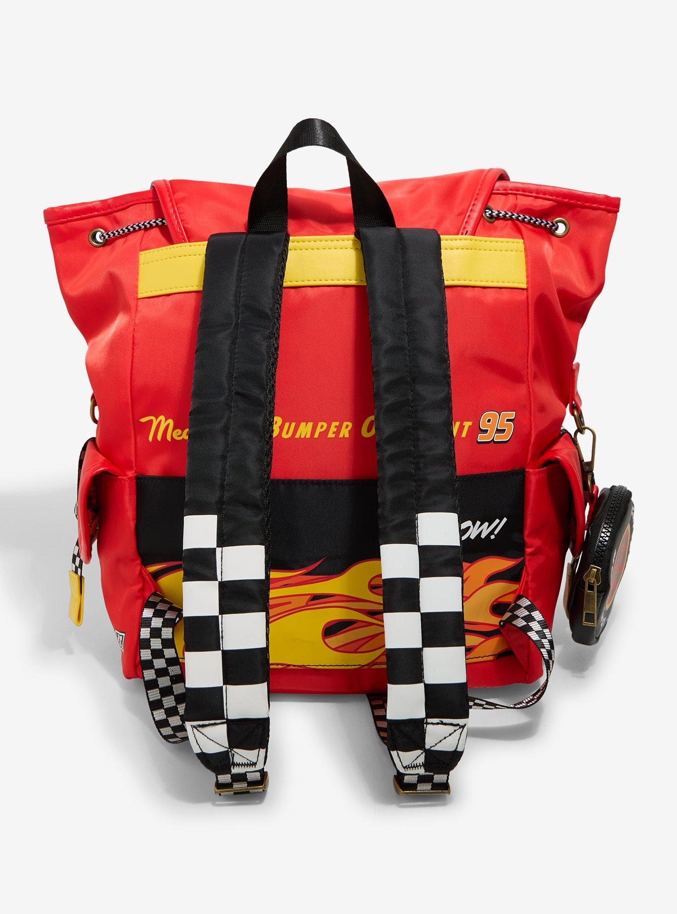 Disney Pixar Cars Lightning McQueen Patches Full-Size Backpack with Coin Purse - BoxLunch Exclusive, , alternate