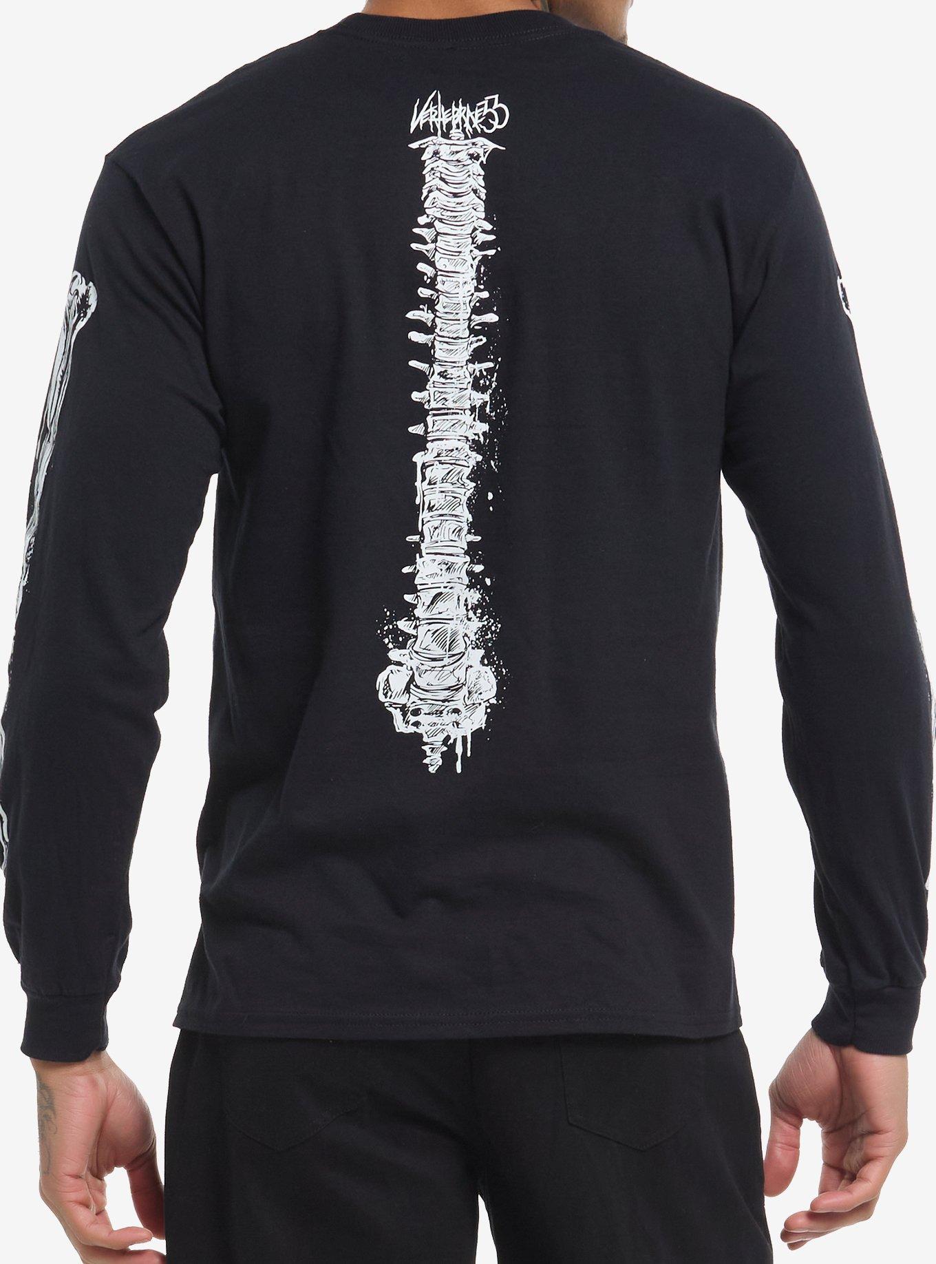 Skeleton Rib Cage Long-Sleeve T-Shirt By Vertebrae33, , hi-res