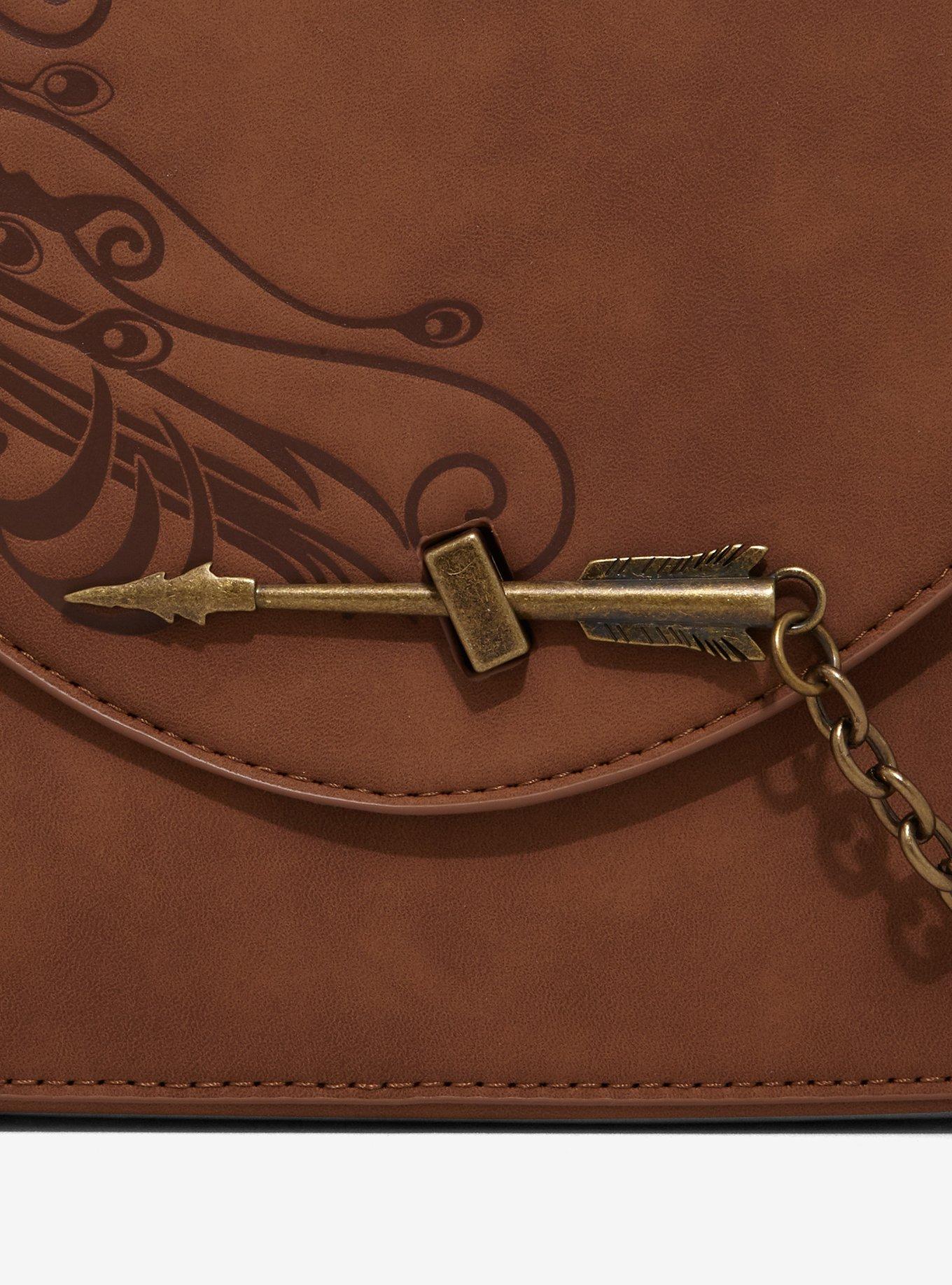 The Lord of the Rings Legolas Swords Pattern Crossbody Bag — BoxLunch Exclusive, , alternate