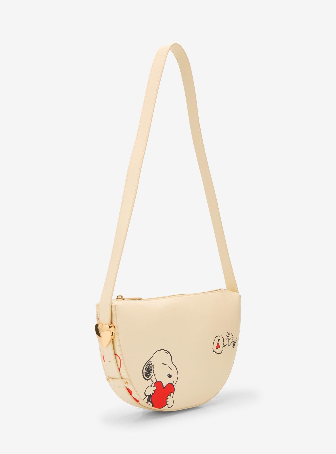 Peanuts Snoopy & Woodstock Heart Crossbody Bag - BoxLunch Exclusive, , hi-res