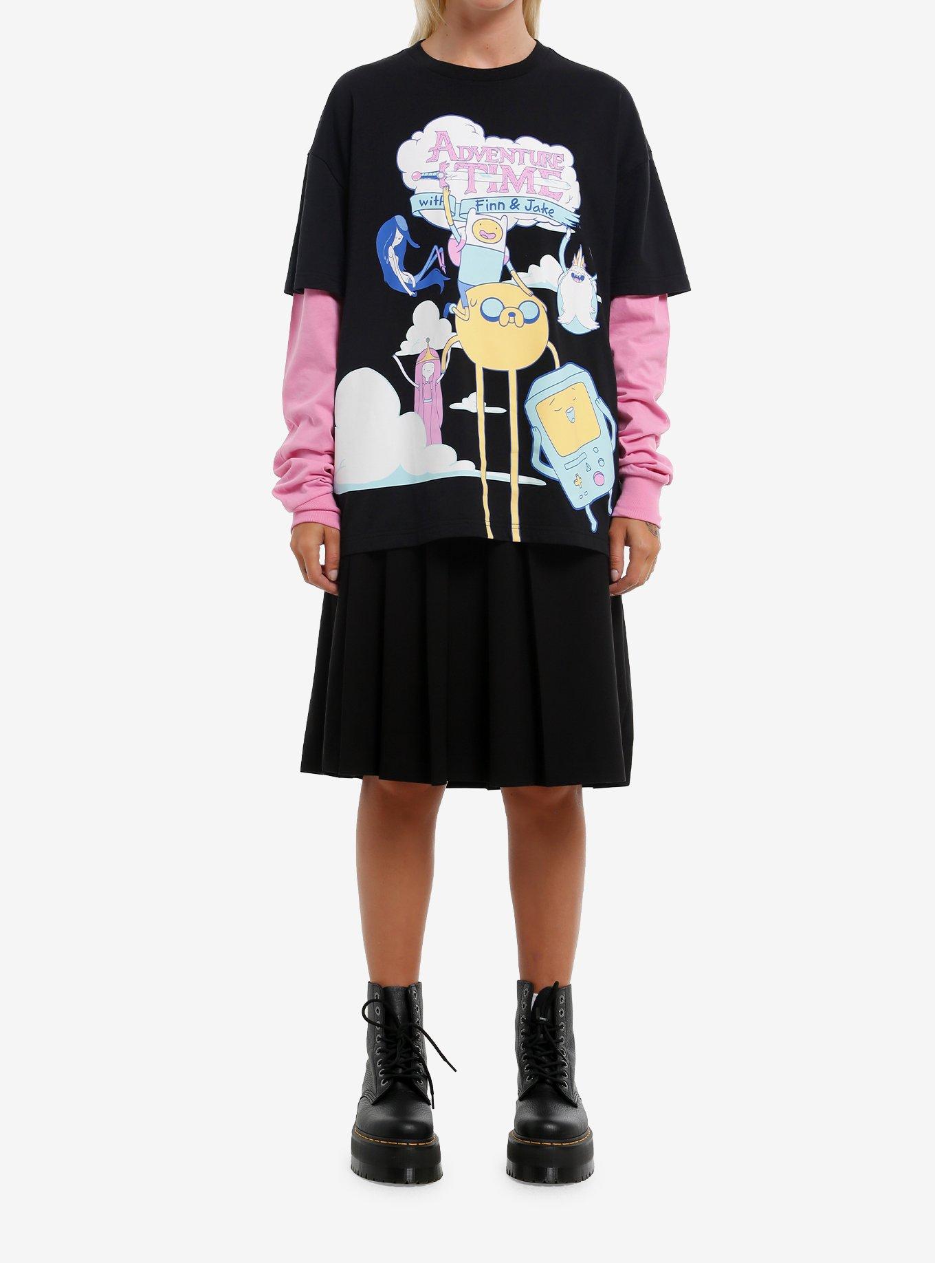 Adventure Time Pink Twofer Long-Sleeve T-Shirt, , hi-res