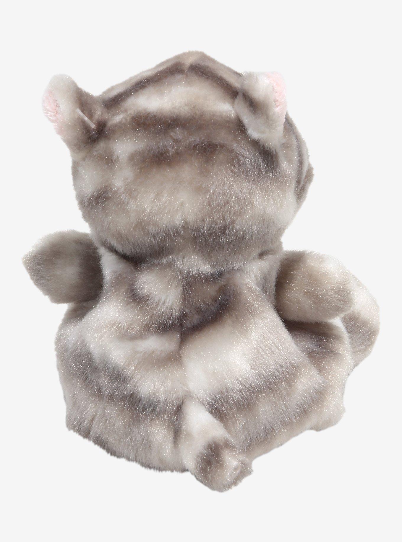 Aurora Palm Pals Silver Kitty Plush, , hi-res