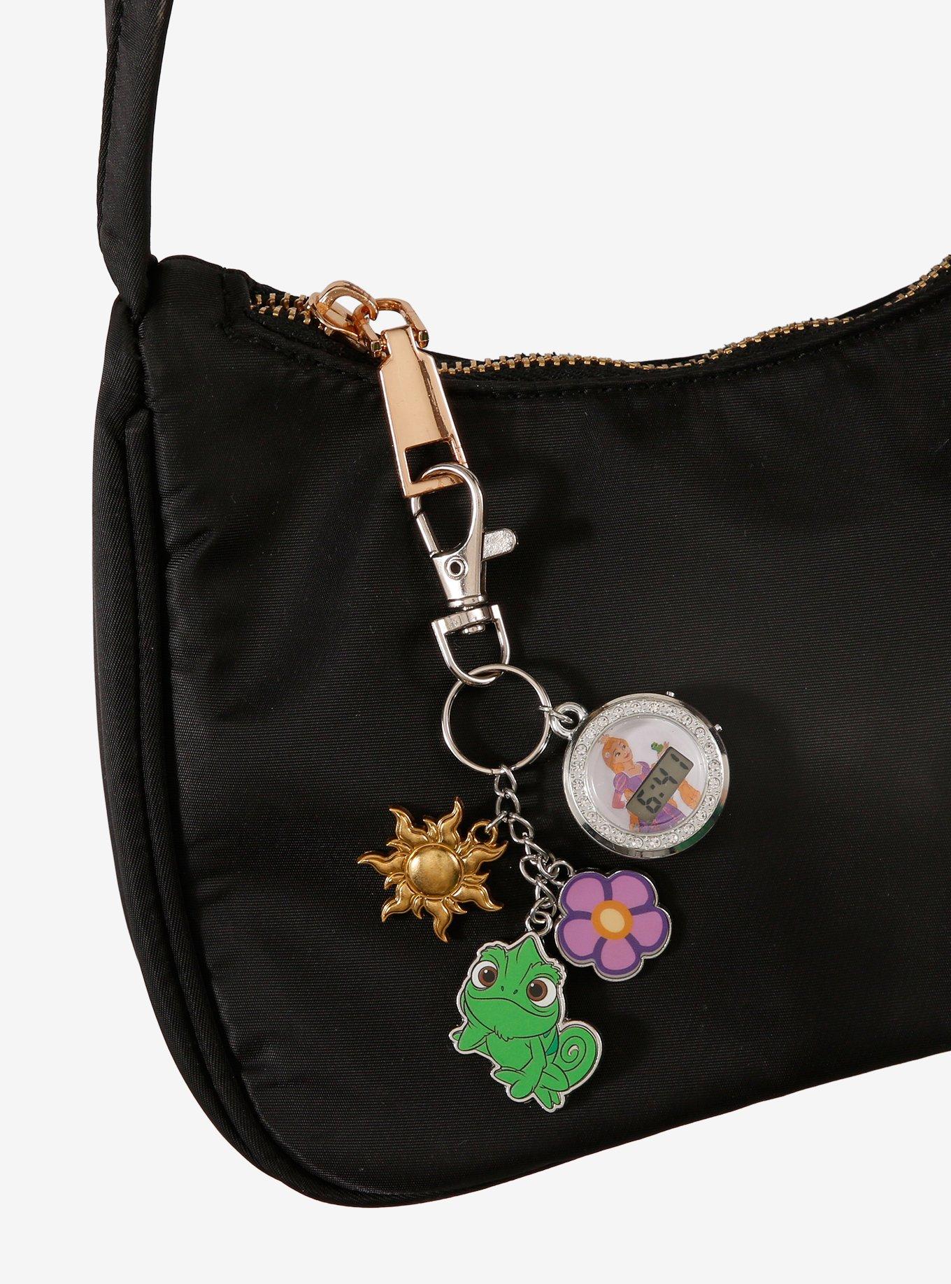 Disney Tangled Pascal & Rapunzel Digital Watch Multi-Charm Keychain - BoxLunch Exclusive, , hi-res