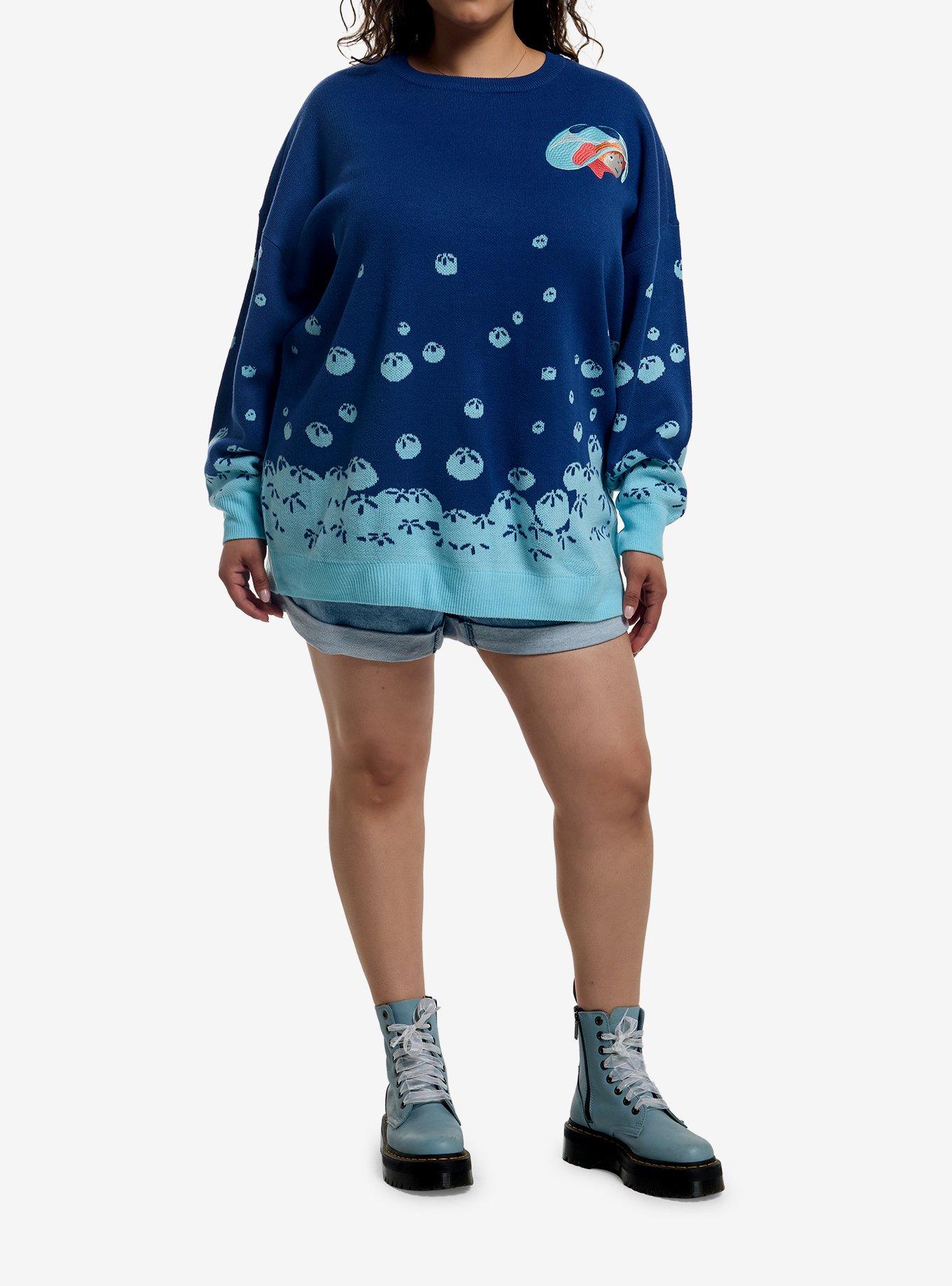 Her Universe Studio Ghibli&reg; Ponyo Bubbles Knit Sweater Plus Size, , hi-res