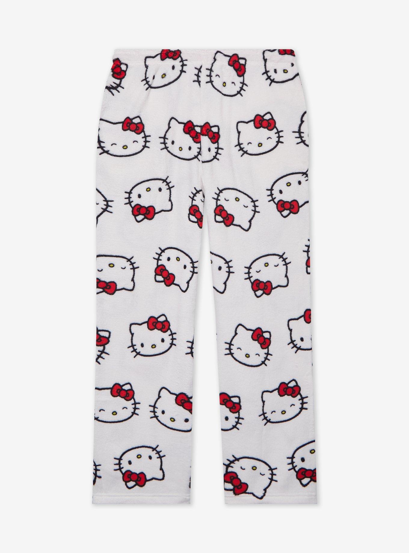 Sanrio Hello Kitty Allover Print Allover Print Plush Plus Size Sleep Pants - BoxLunch Exclusive, , hi-res